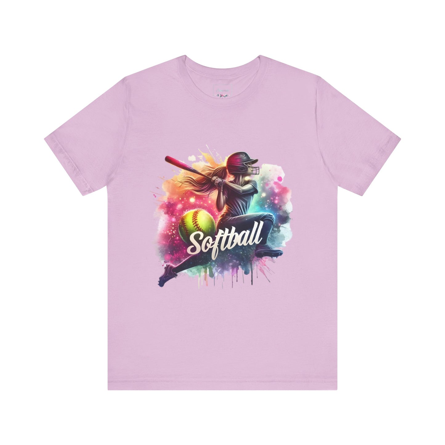 Paint splashed softball swing Jersey Tee