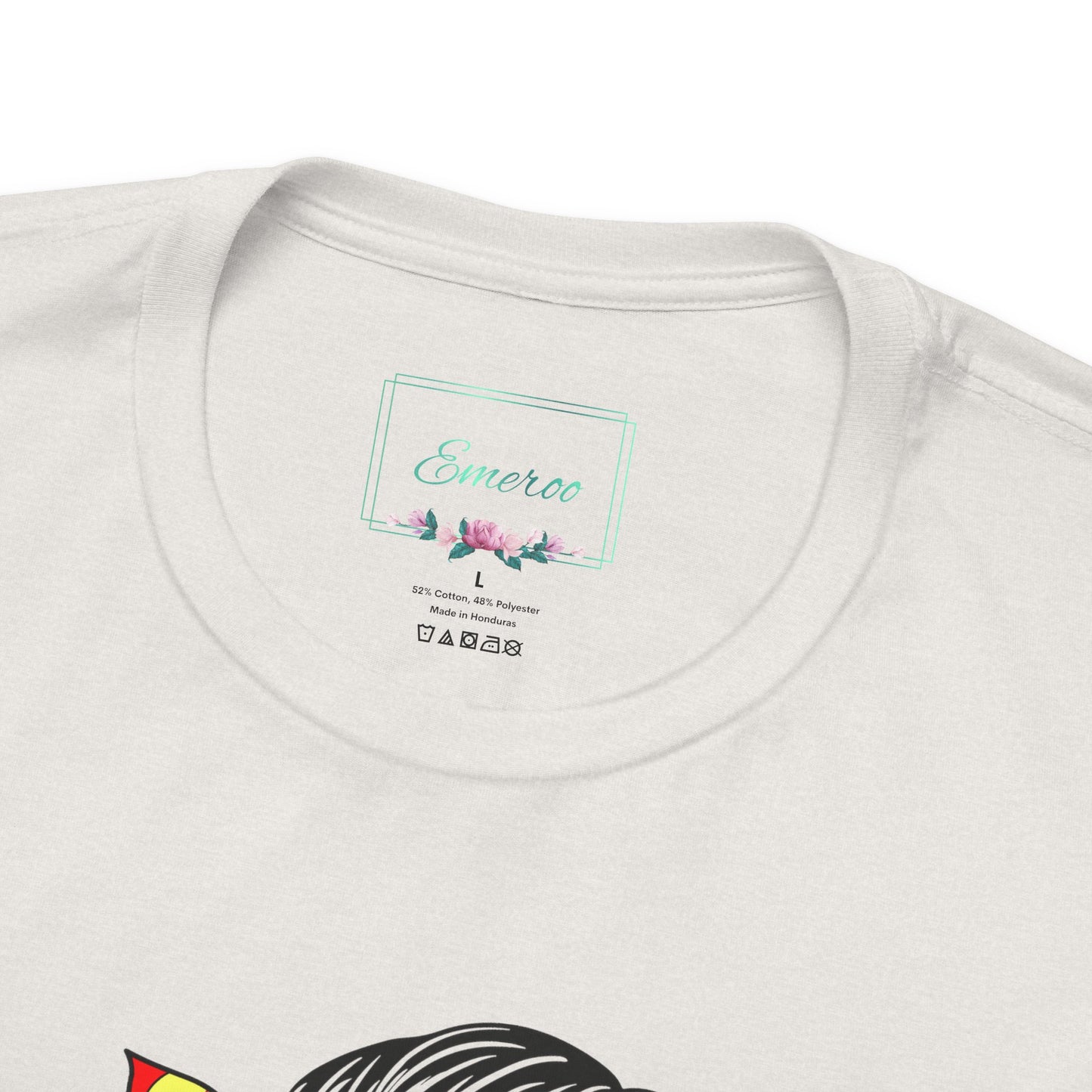 Softball Mom Messy Bun and Glasses T Shirt (Light)