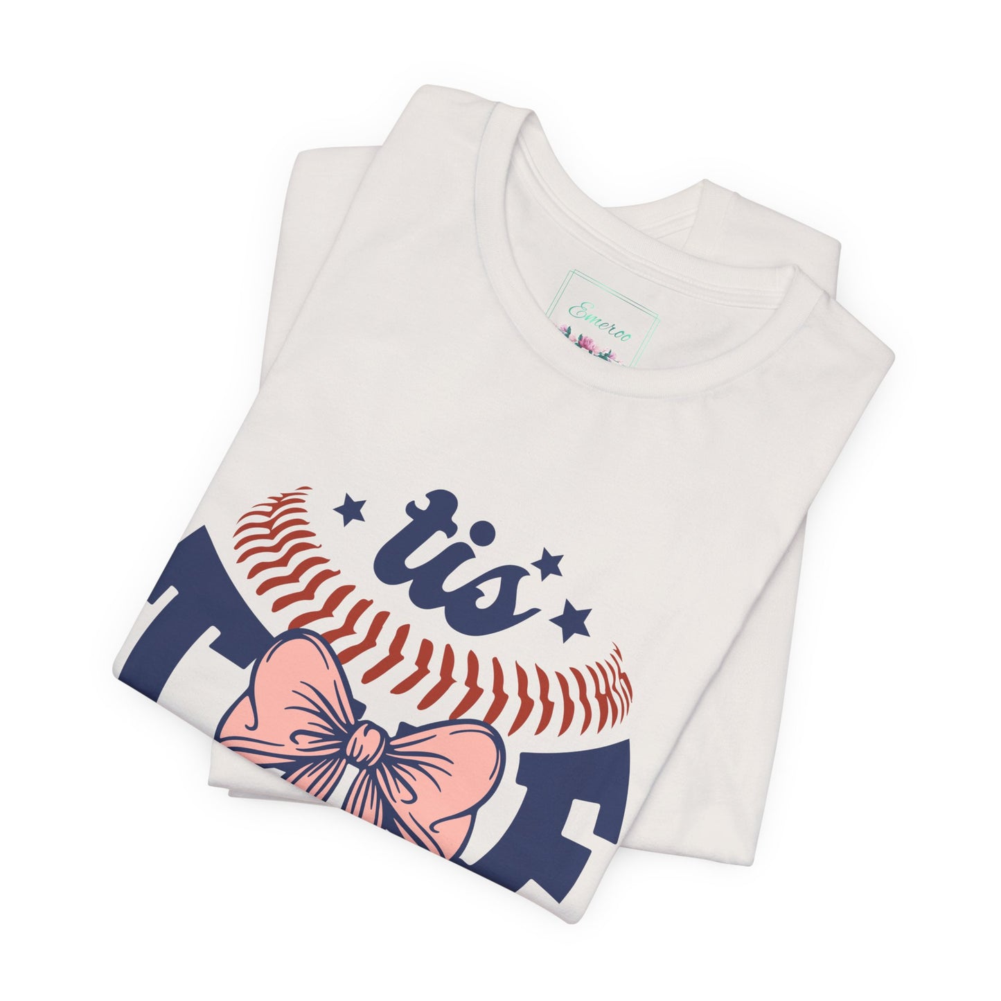 "Tis Tee Season Unisex Jersey Short Sleeve Tee - Perfect for Baseball Lovers"
