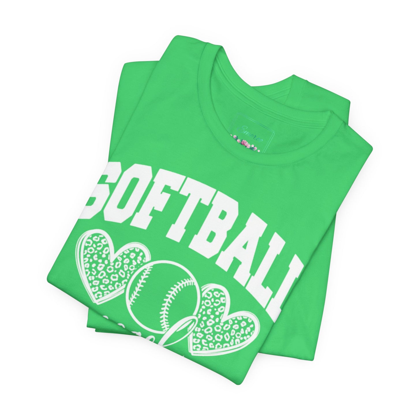 Softball Coach Hearts T Shirt (Light 2)