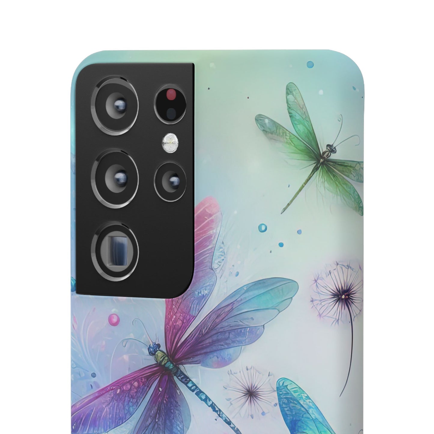 Watercolor Pastel Dragonflies Snap Cases
