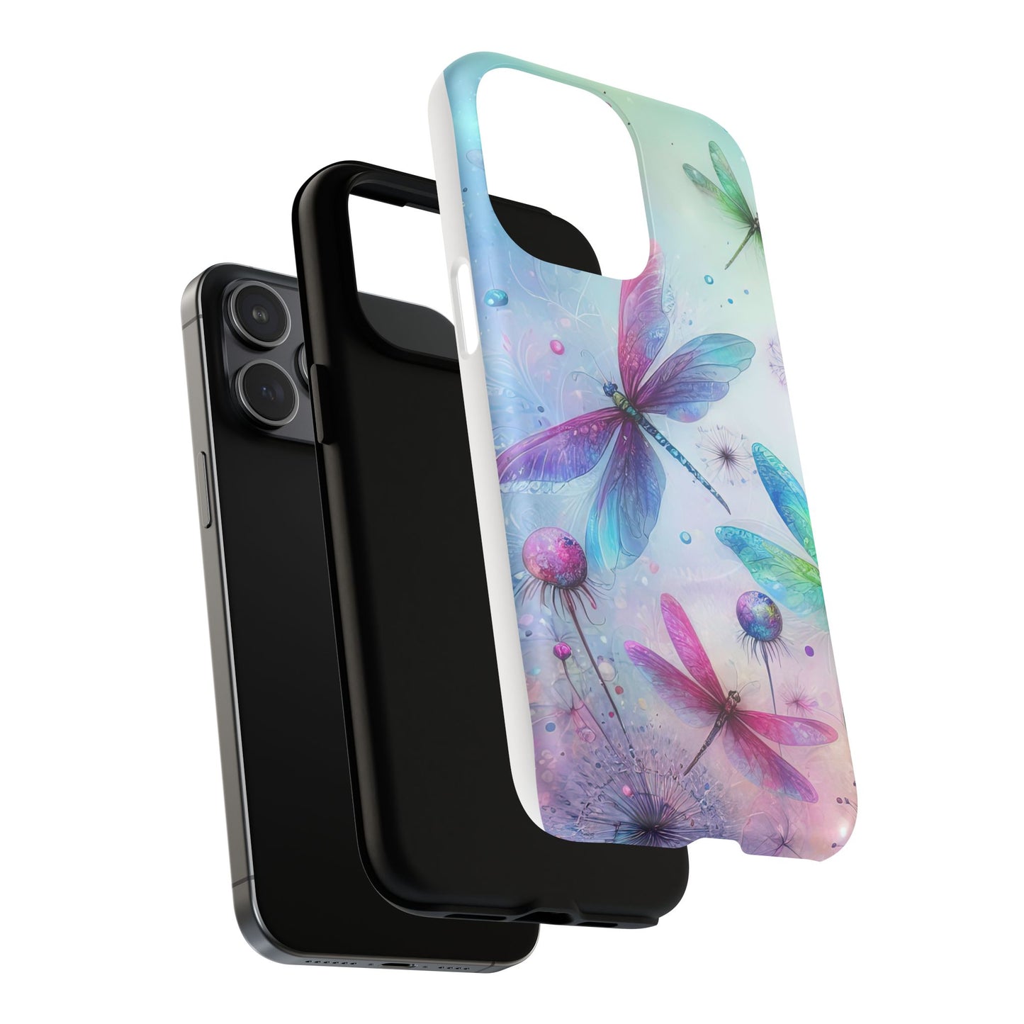 Magnetic Cases - Pastel Watercolor Dragonflies Design