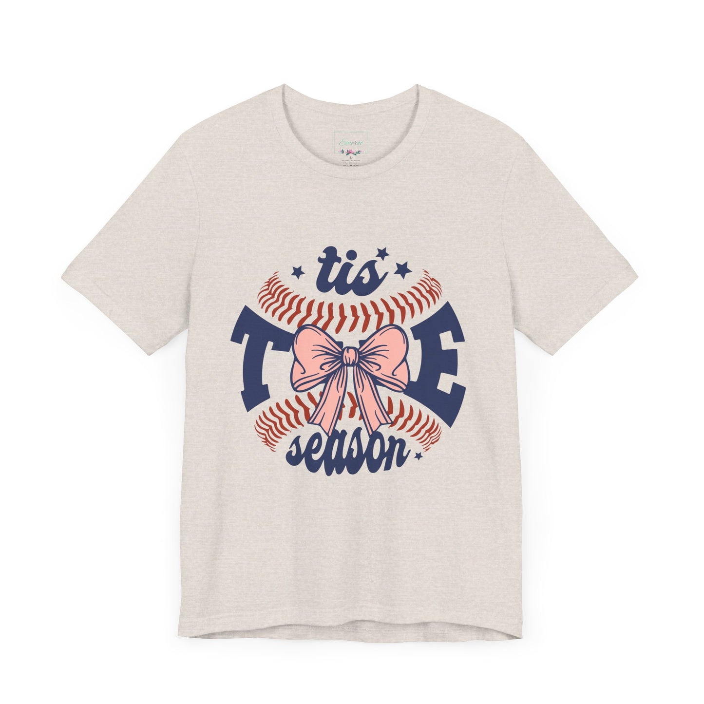 "Tis Tee Season Unisex Jersey Short Sleeve Tee - Perfect for Baseball Lovers"