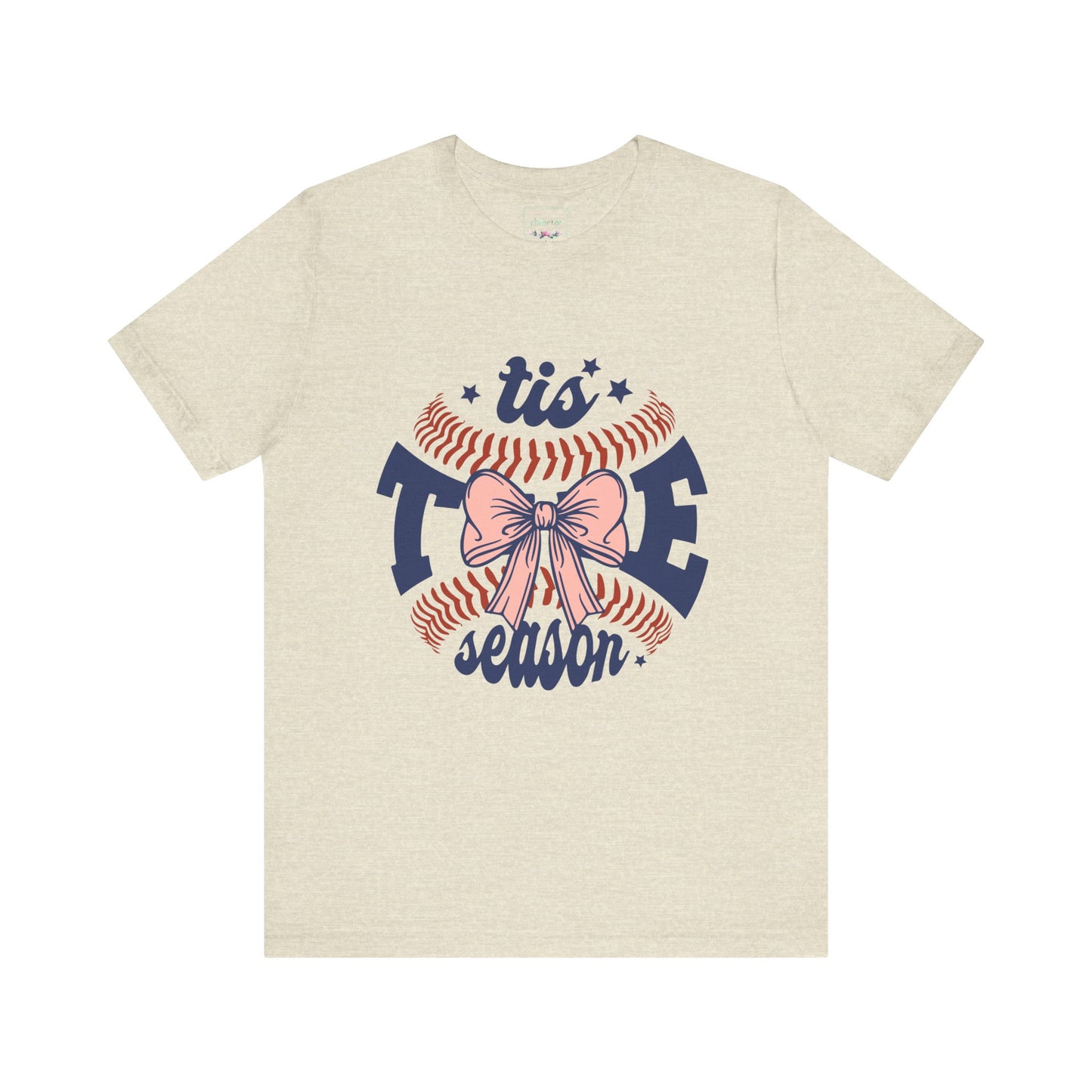 "Tis Tee Season Unisex Jersey Short Sleeve Tee - Perfect for Baseball Lovers"