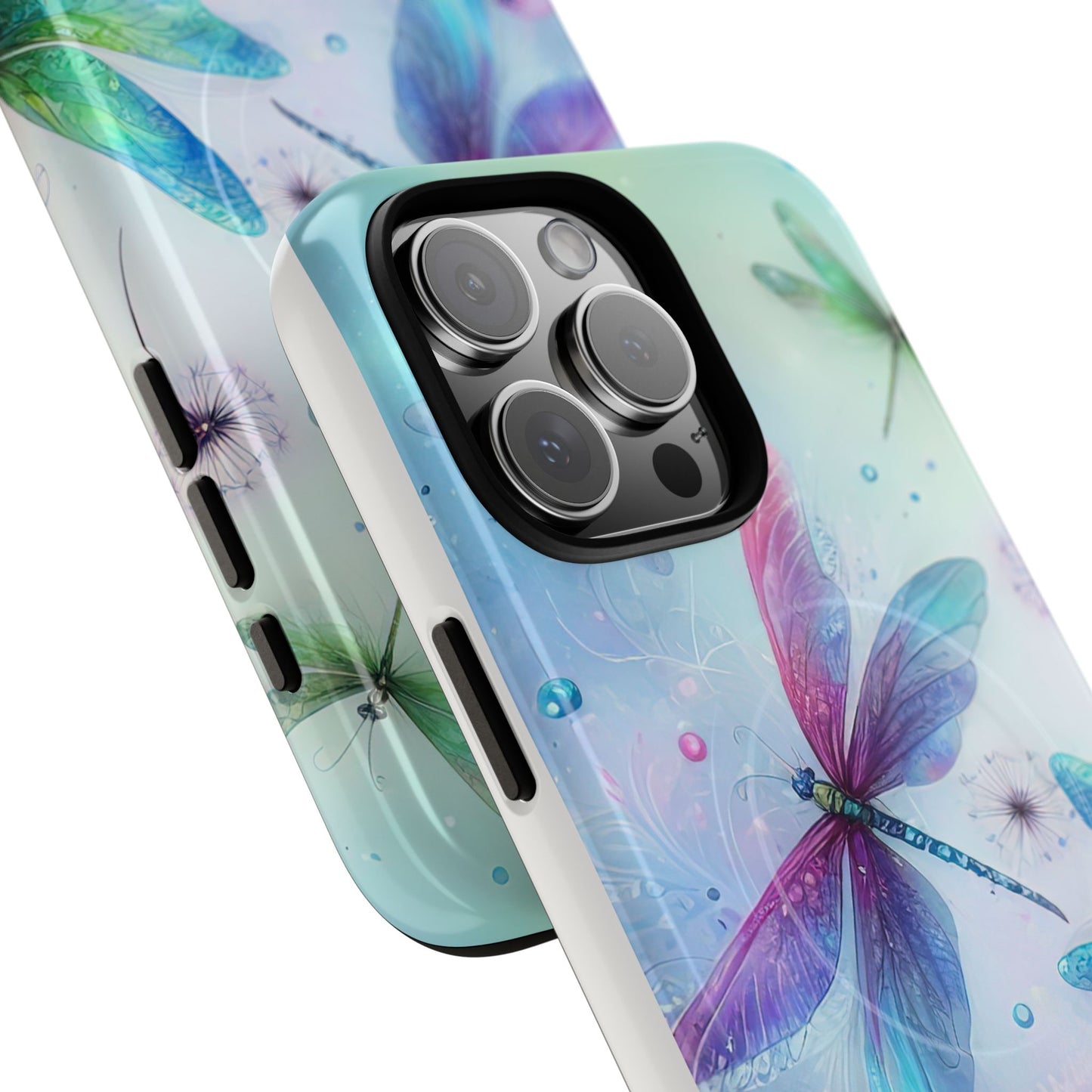 Magnetic Cases - Pastel Watercolor Dragonflies Design