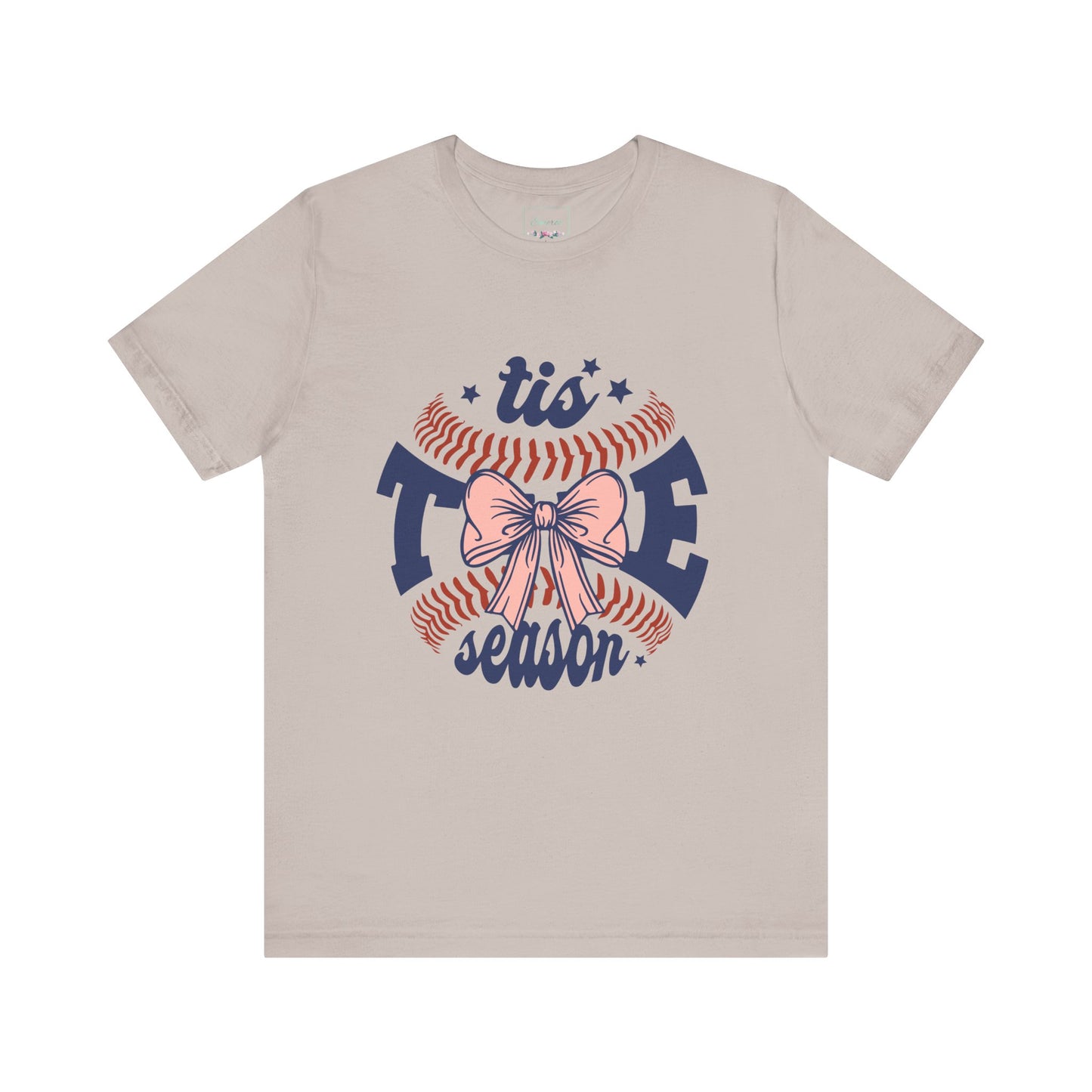"Tis Tee Season Unisex Jersey Short Sleeve Tee - Perfect for Baseball Lovers"