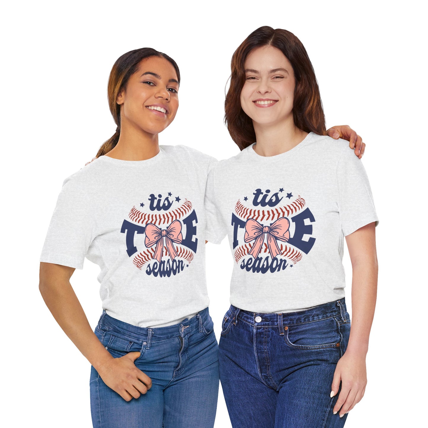 "Tis Tee Season Unisex Jersey Short Sleeve Tee - Perfect for Baseball Lovers"