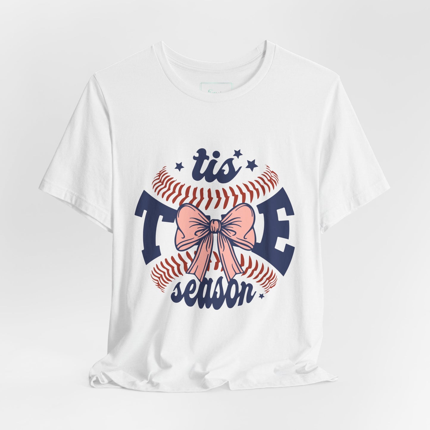 "Tis Tee Season Unisex Jersey Short Sleeve Tee - Perfect for Baseball Lovers"