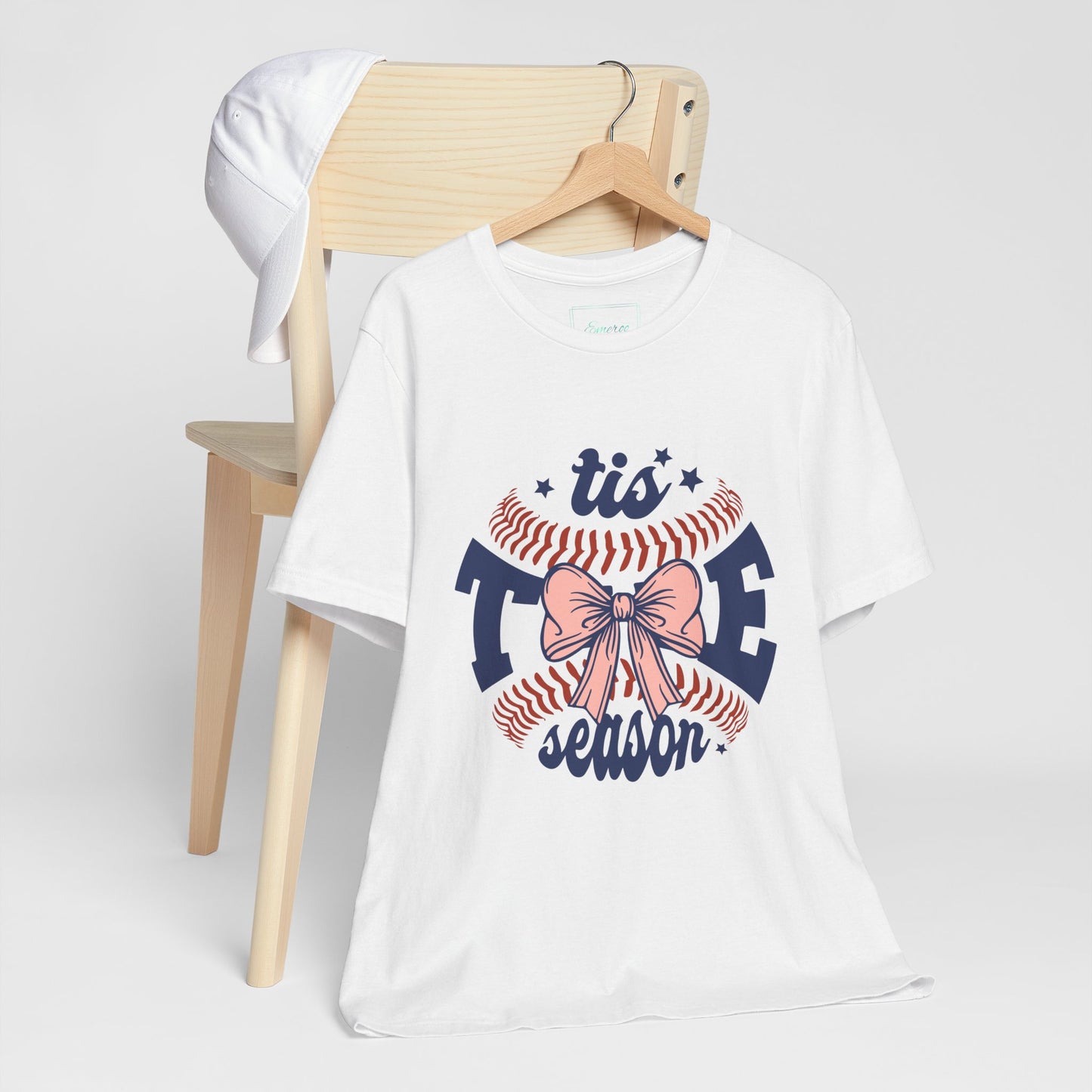 "Tis Tee Season Unisex Jersey Short Sleeve Tee - Perfect for Baseball Lovers"