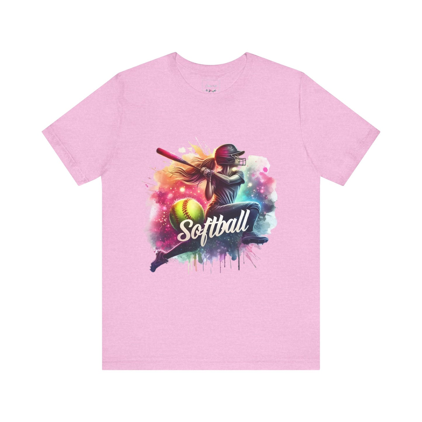 Paint splashed softball swing Jersey Tee