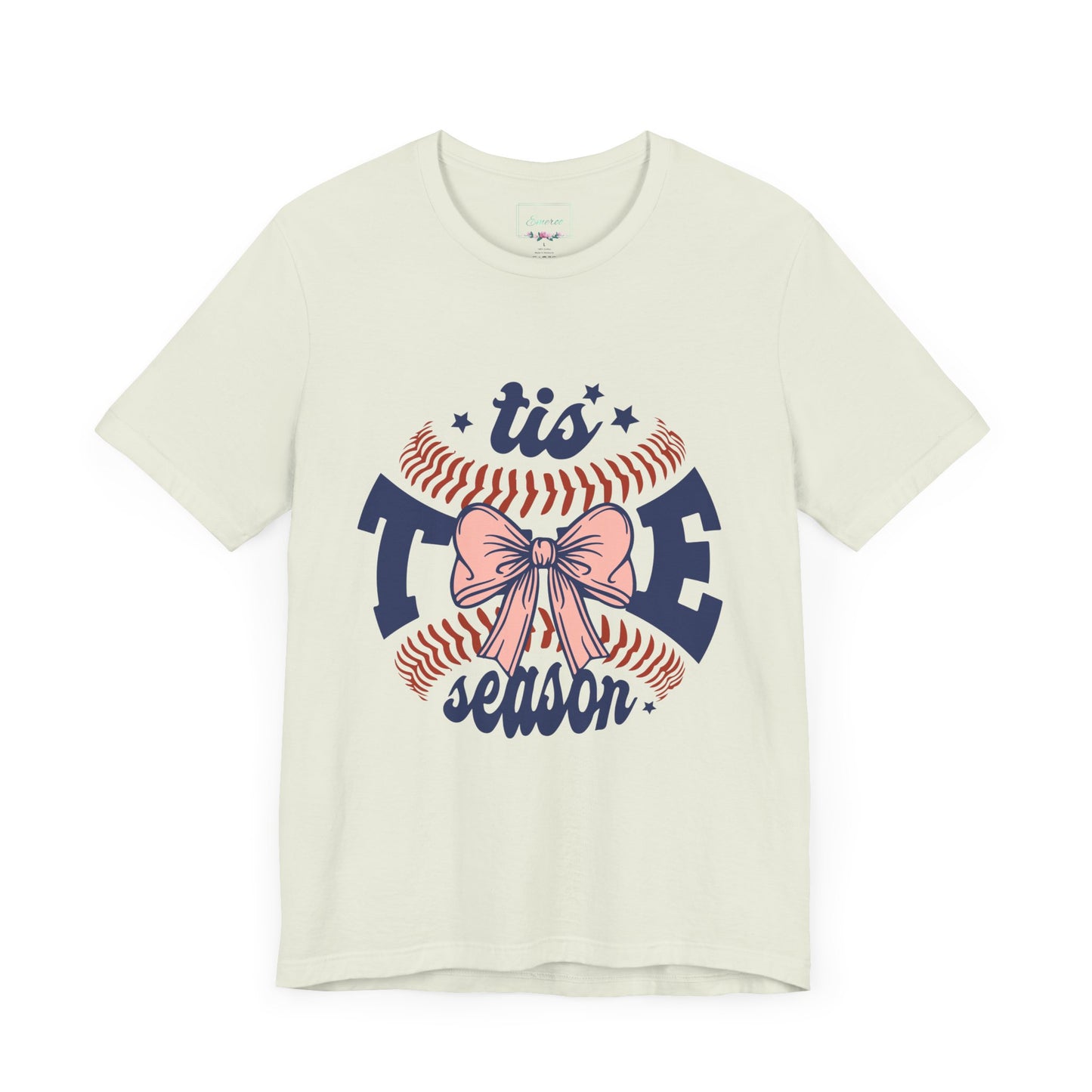"Tis Tee Season Unisex Jersey Short Sleeve Tee - Perfect for Baseball Lovers"