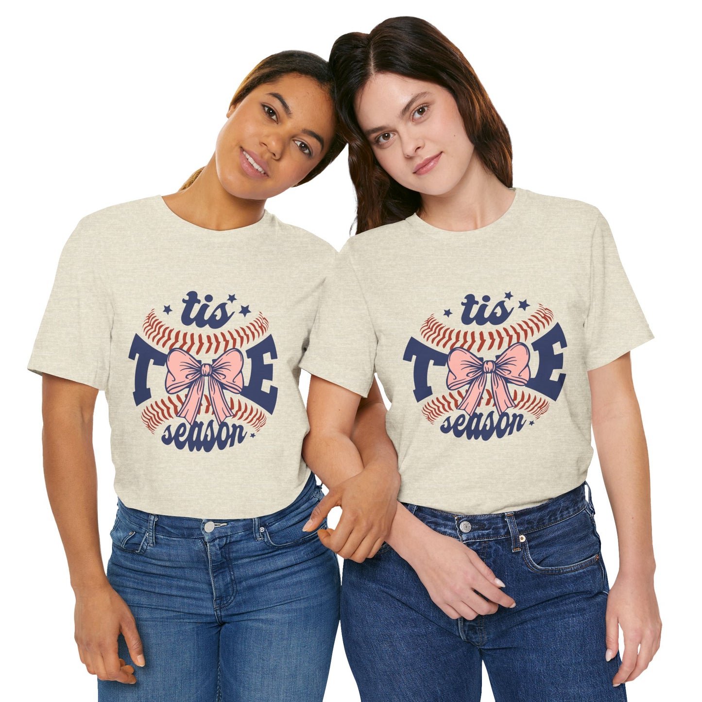 "Tis Tee Season Unisex Jersey Short Sleeve Tee - Perfect for Baseball Lovers"