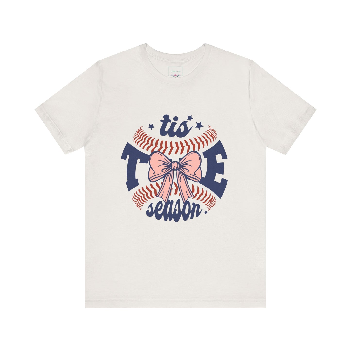 "Tis Tee Season Unisex Jersey Short Sleeve Tee - Perfect for Baseball Lovers"