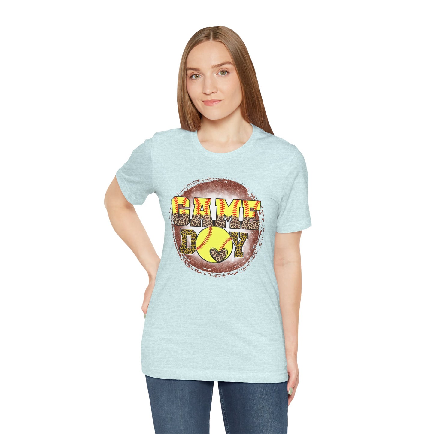 Softball Game Day Ball T Shirt (Light)