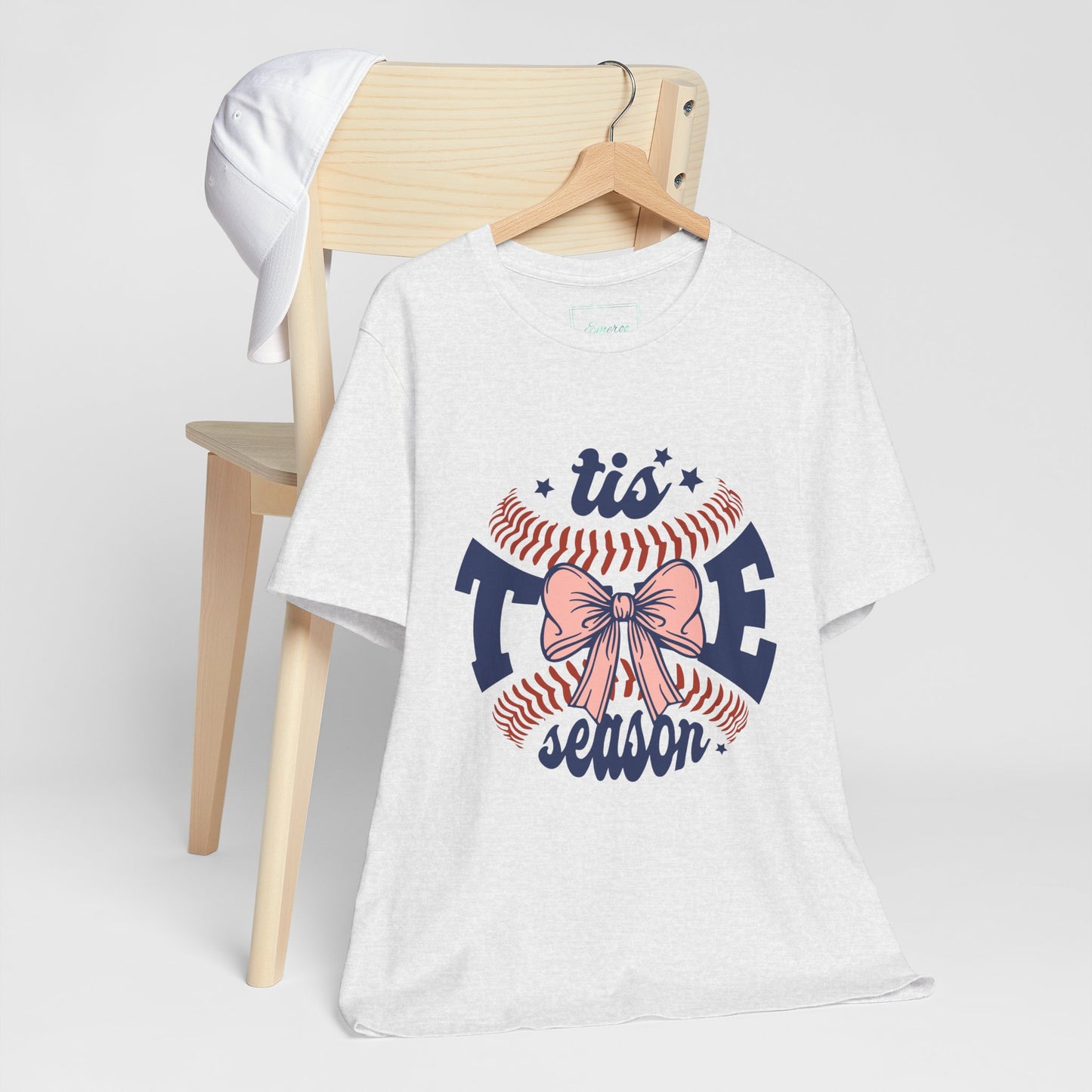"Tis Tee Season Unisex Jersey Short Sleeve Tee - Perfect for Baseball Lovers"