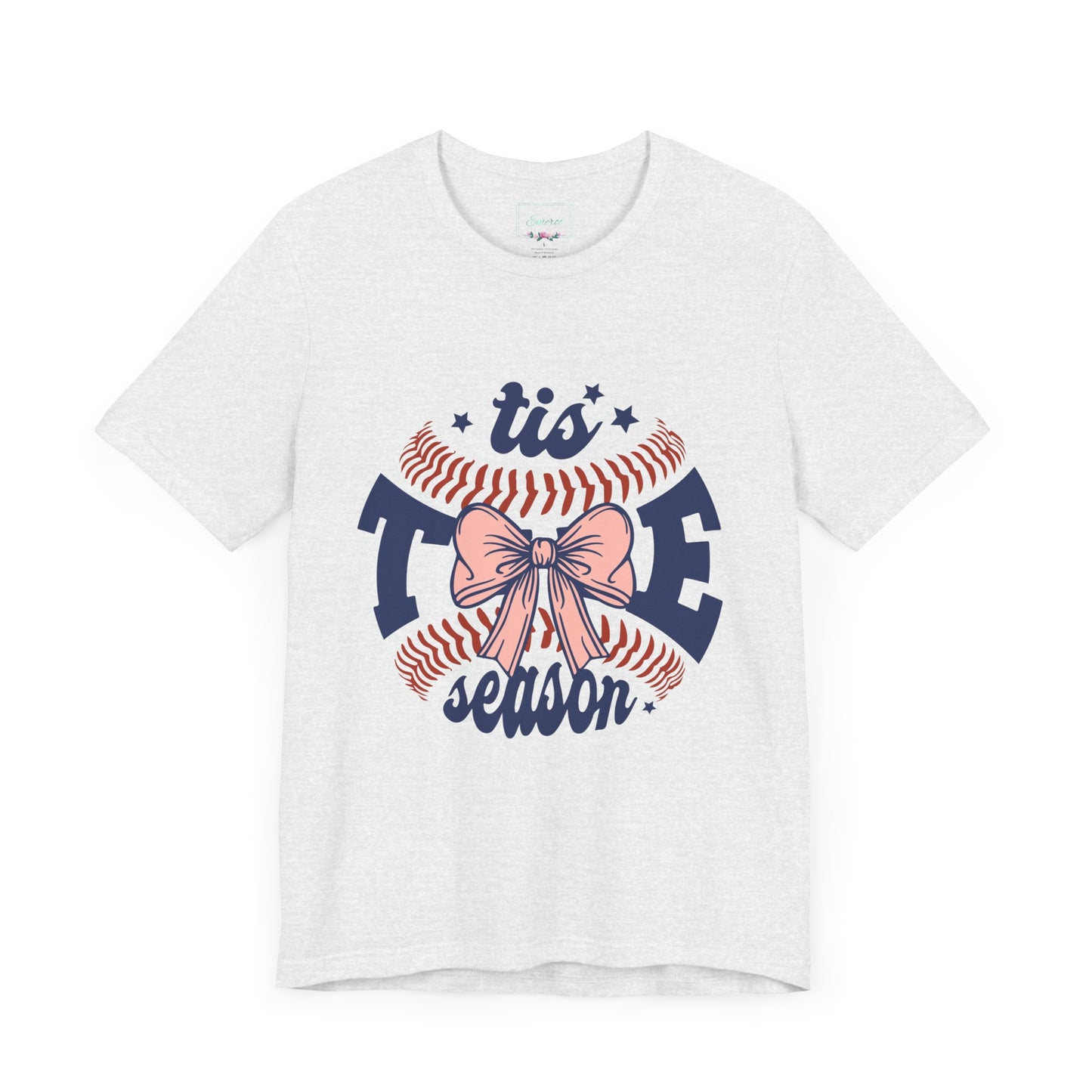 "Tis Tee Season Unisex Jersey Short Sleeve Tee - Perfect for Baseball Lovers"