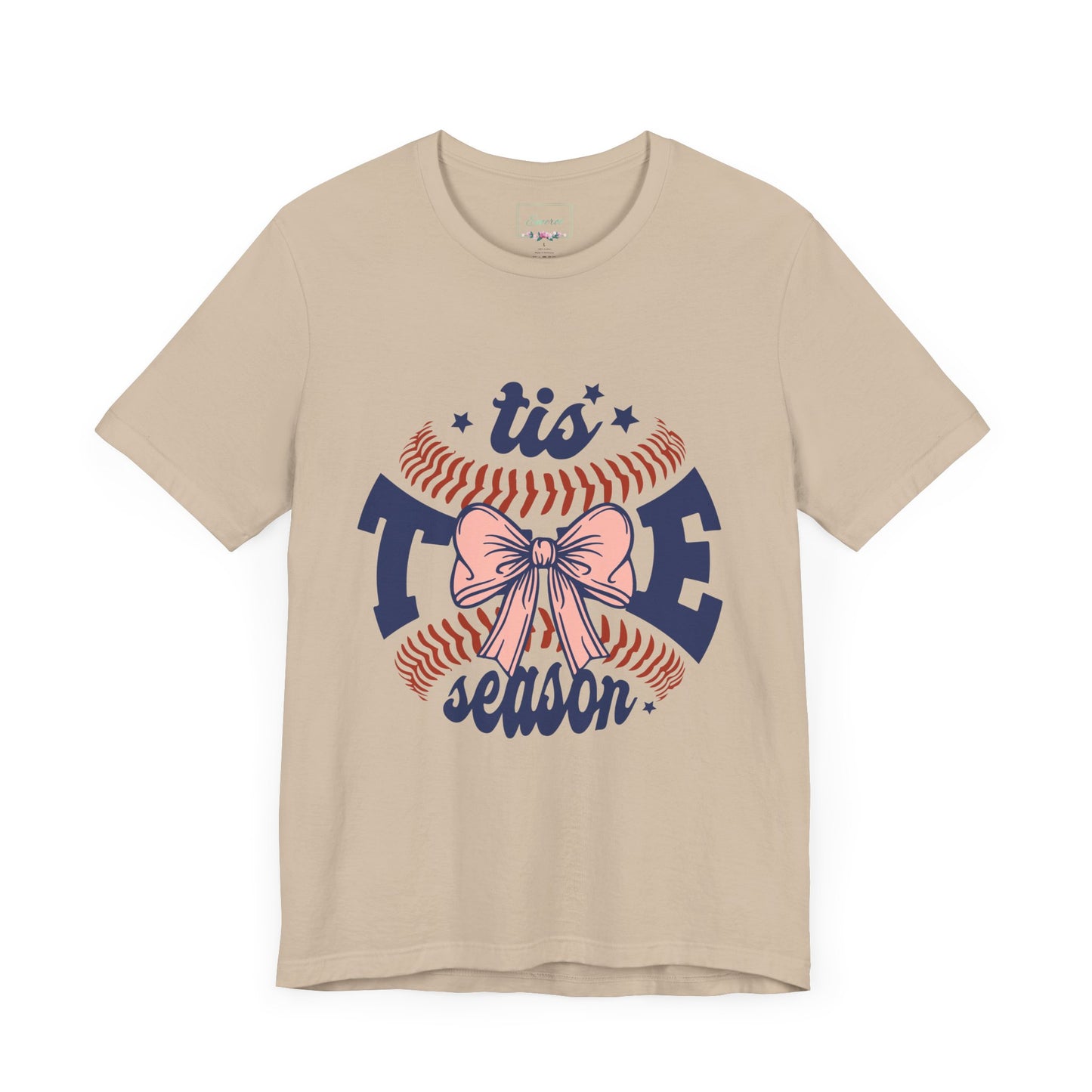 "Tis Tee Season Unisex Jersey Short Sleeve Tee - Perfect for Baseball Lovers"