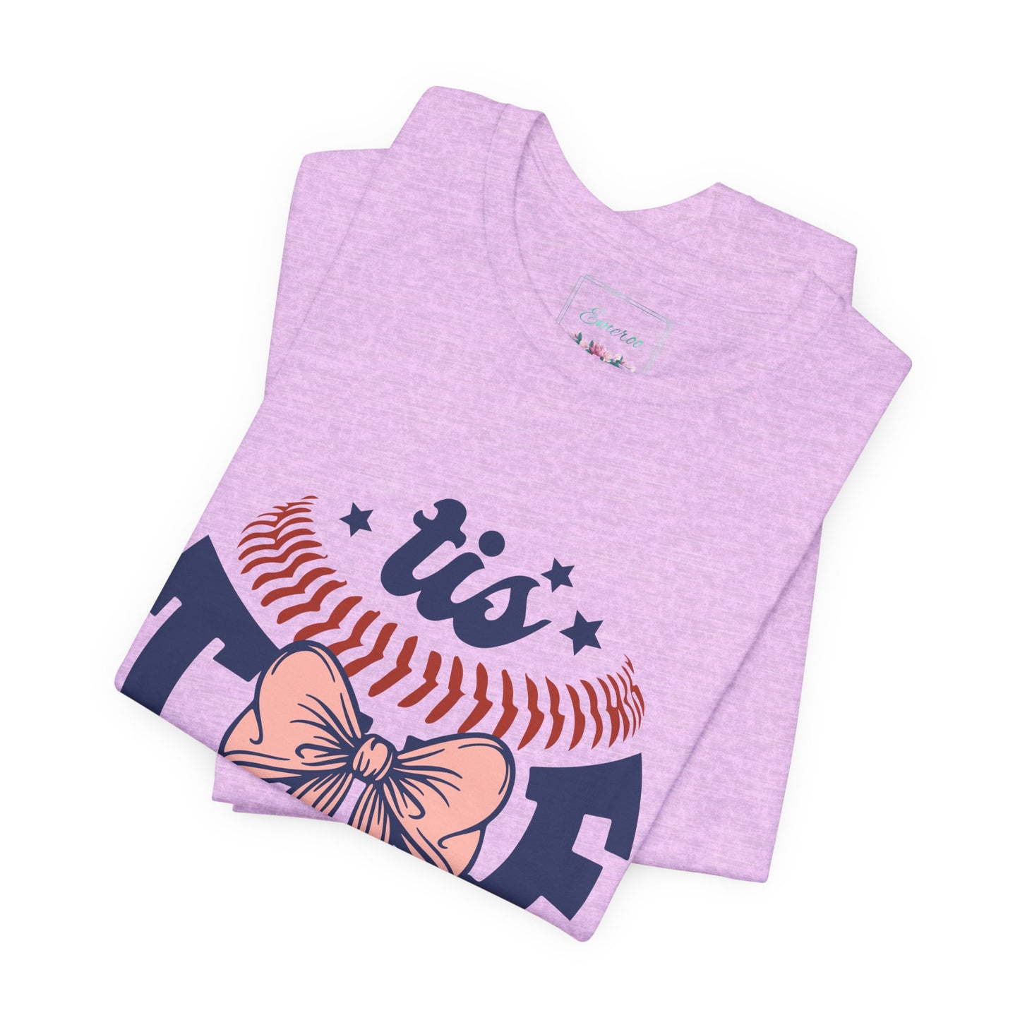 "Tis Tee Season Unisex Jersey Short Sleeve Tee - Perfect for Baseball Lovers"
