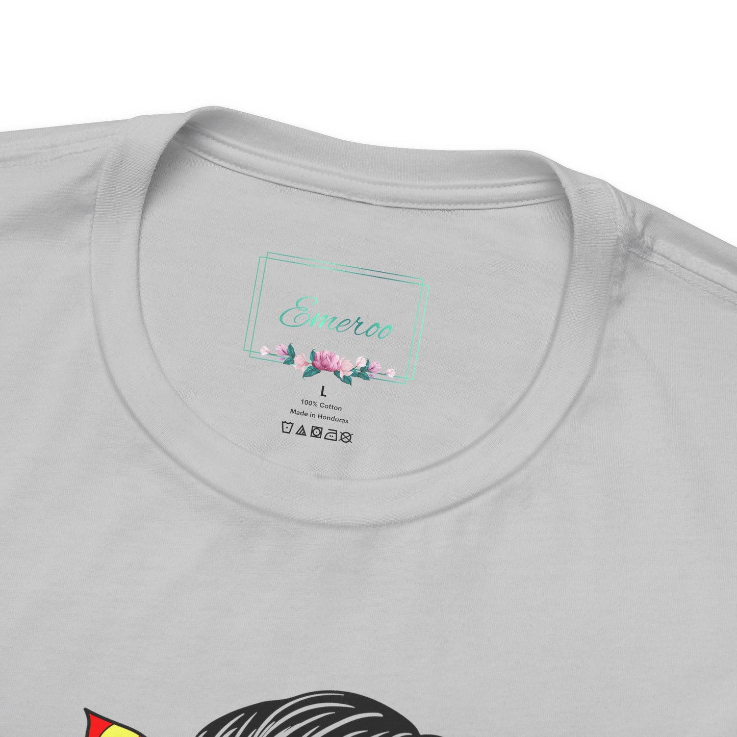 Softball Mom Messy Bun and Glasses T Shirt (Light)