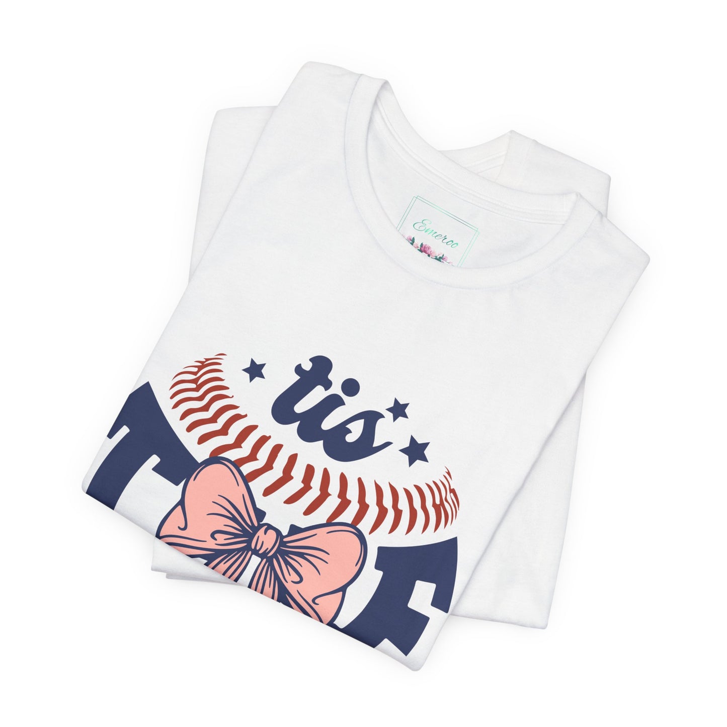 "Tis Tee Season Unisex Jersey Short Sleeve Tee - Perfect for Baseball Lovers"