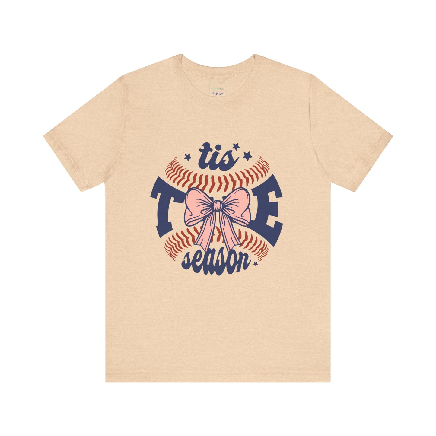 "Tis Tee Season Unisex Jersey Short Sleeve Tee - Perfect for Baseball Lovers"