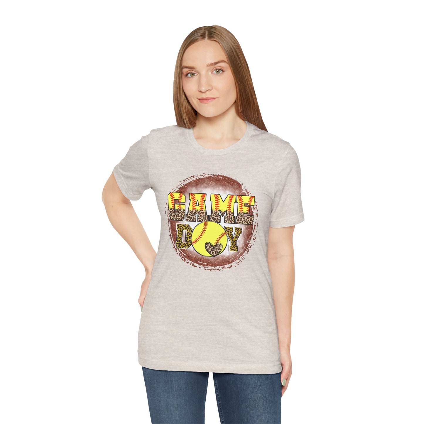 Softball Game Day Ball T Shirt (Light)
