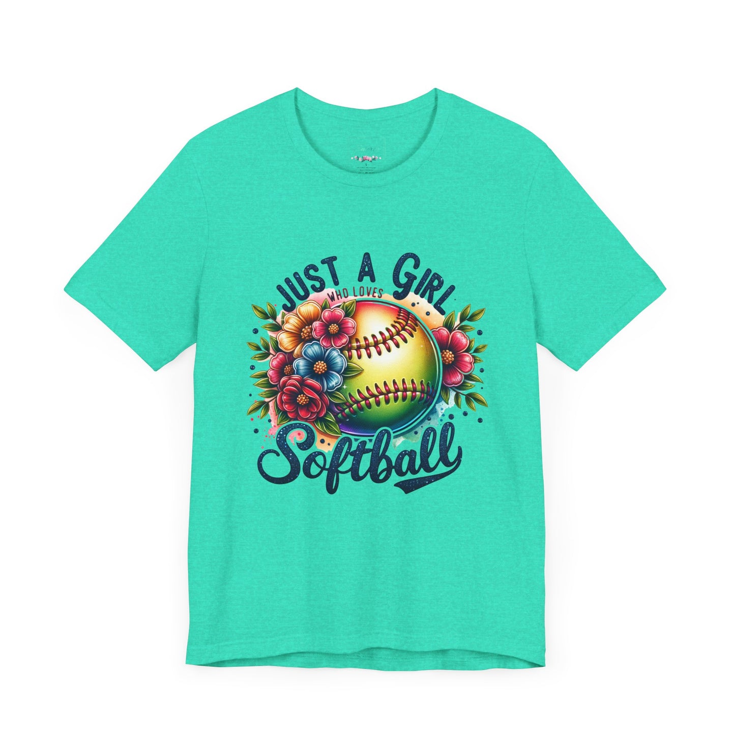 Just a girl who loves softball t-shirt