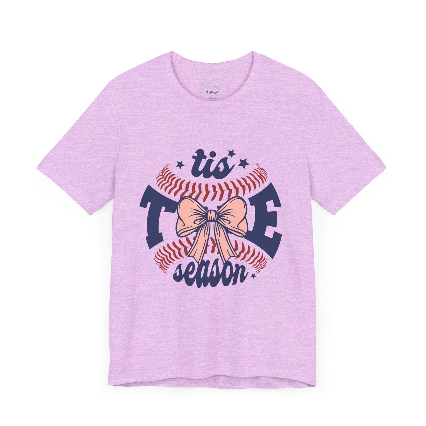 "Tis Tee Season Unisex Jersey Short Sleeve Tee - Perfect for Baseball Lovers"