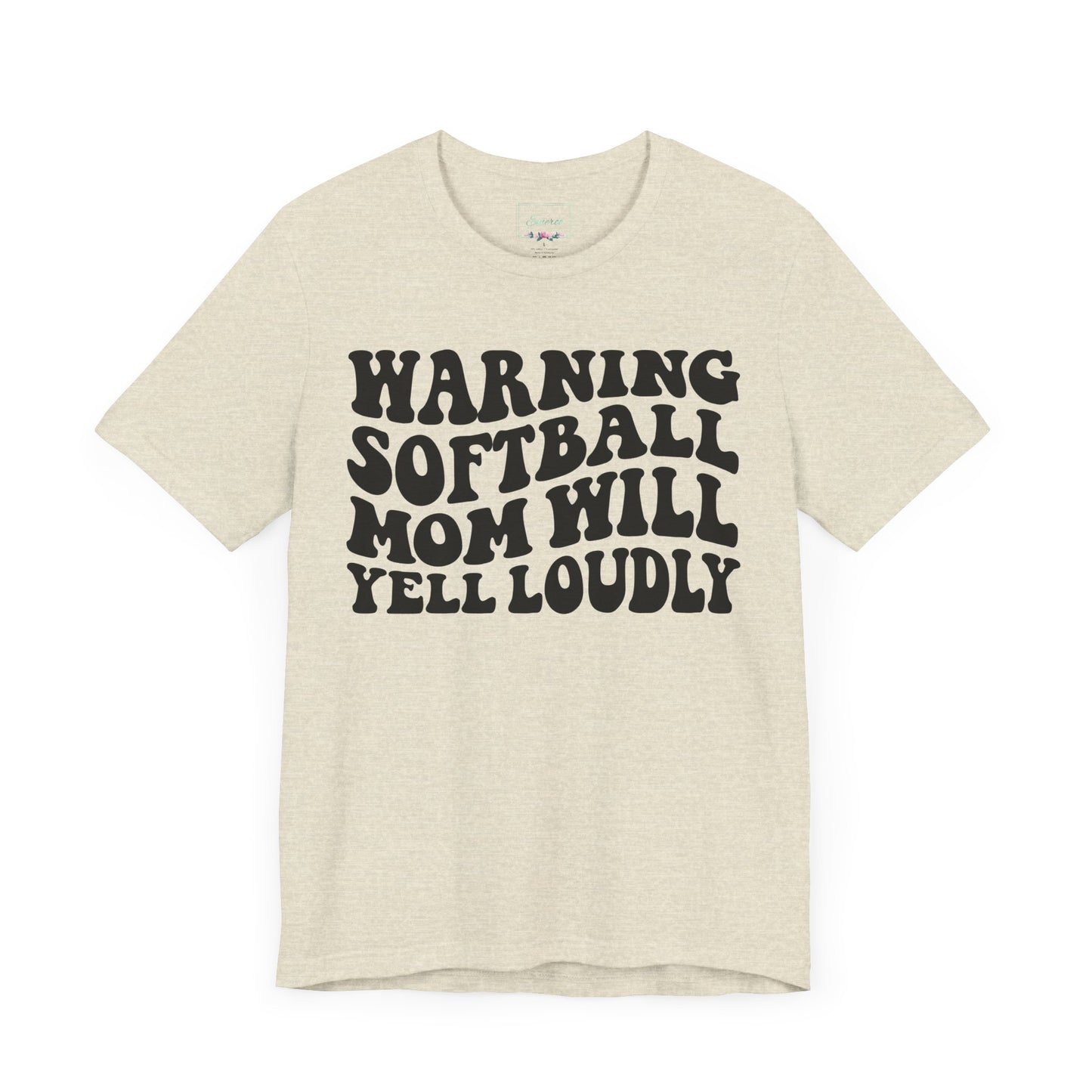 Softball Mom Will Yell Loudly T Shirt (Light)