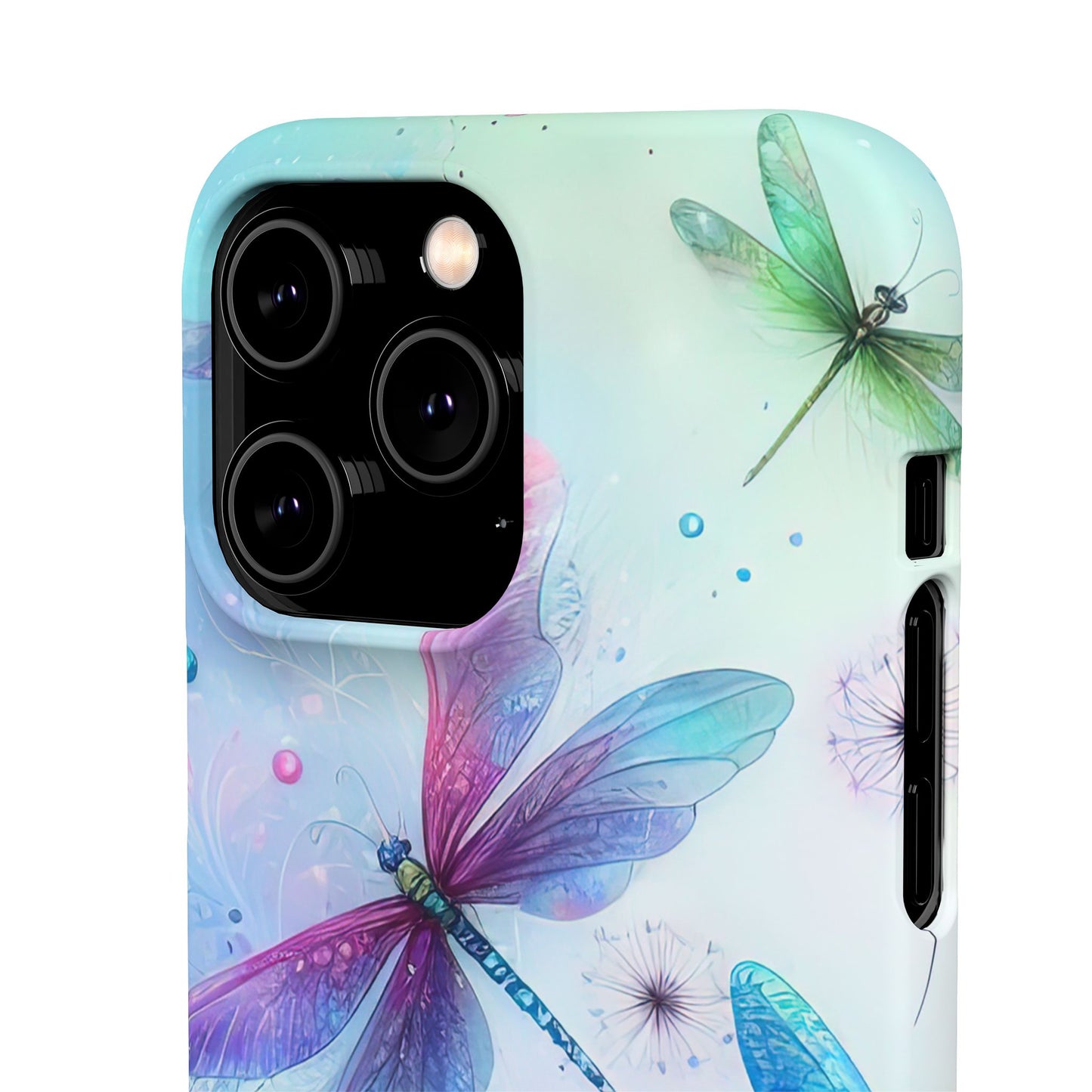 Watercolor Pastel Dragonflies Snap Cases