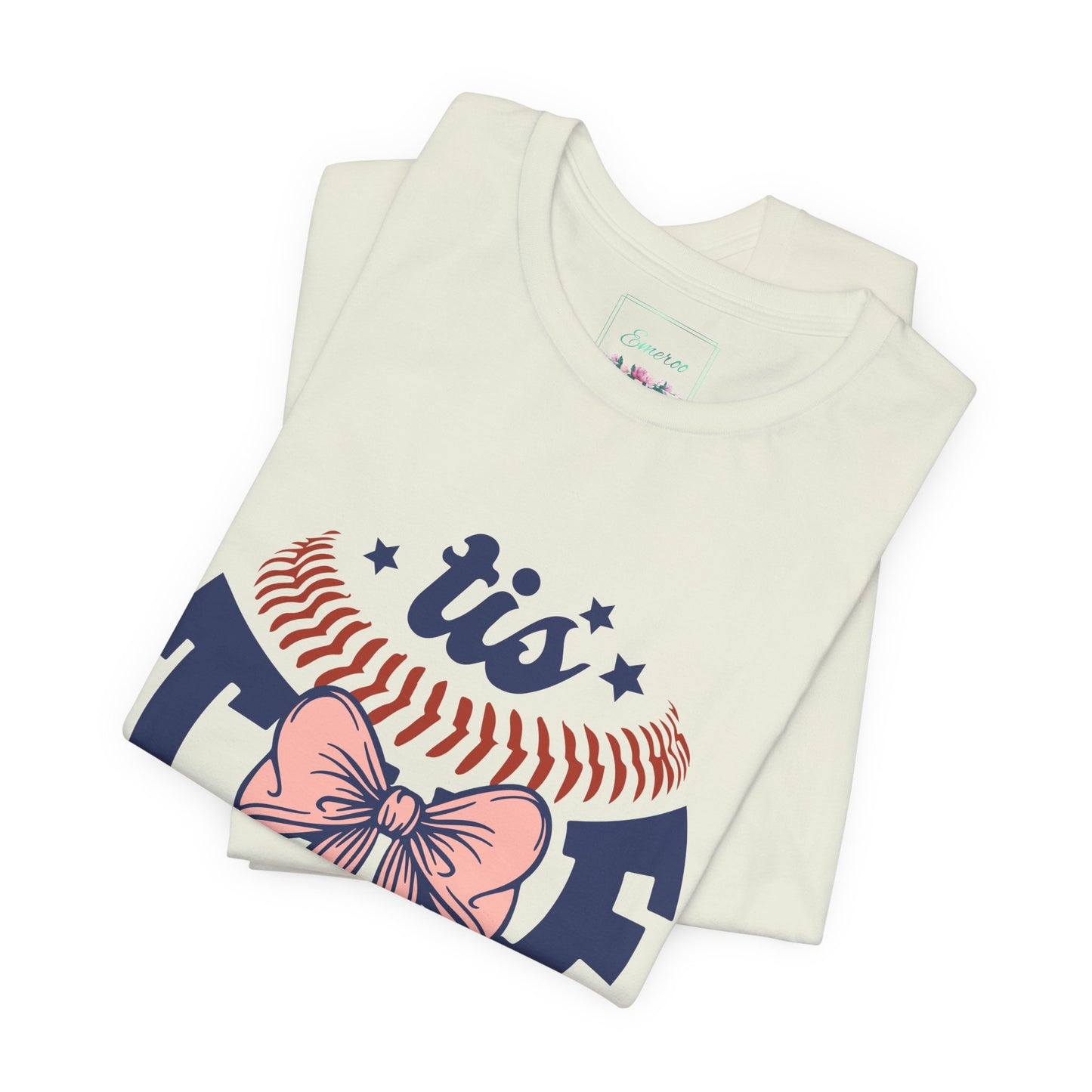 "Tis Tee Season Unisex Jersey Short Sleeve Tee - Perfect for Baseball Lovers"