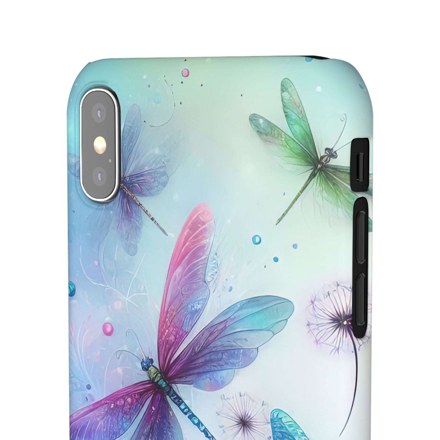 Watercolor Pastel Dragonflies Snap Cases