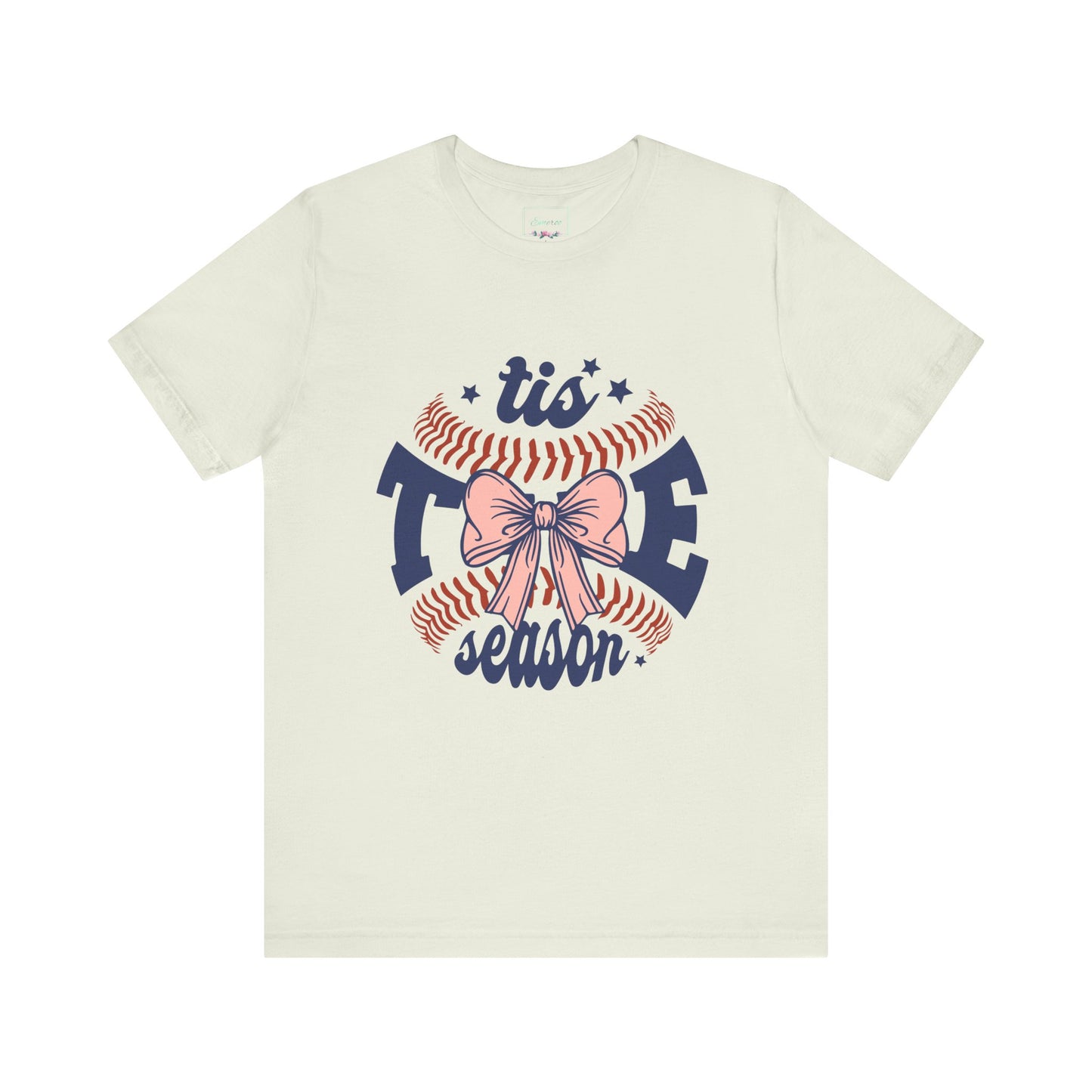 "Tis Tee Season Unisex Jersey Short Sleeve Tee - Perfect for Baseball Lovers"