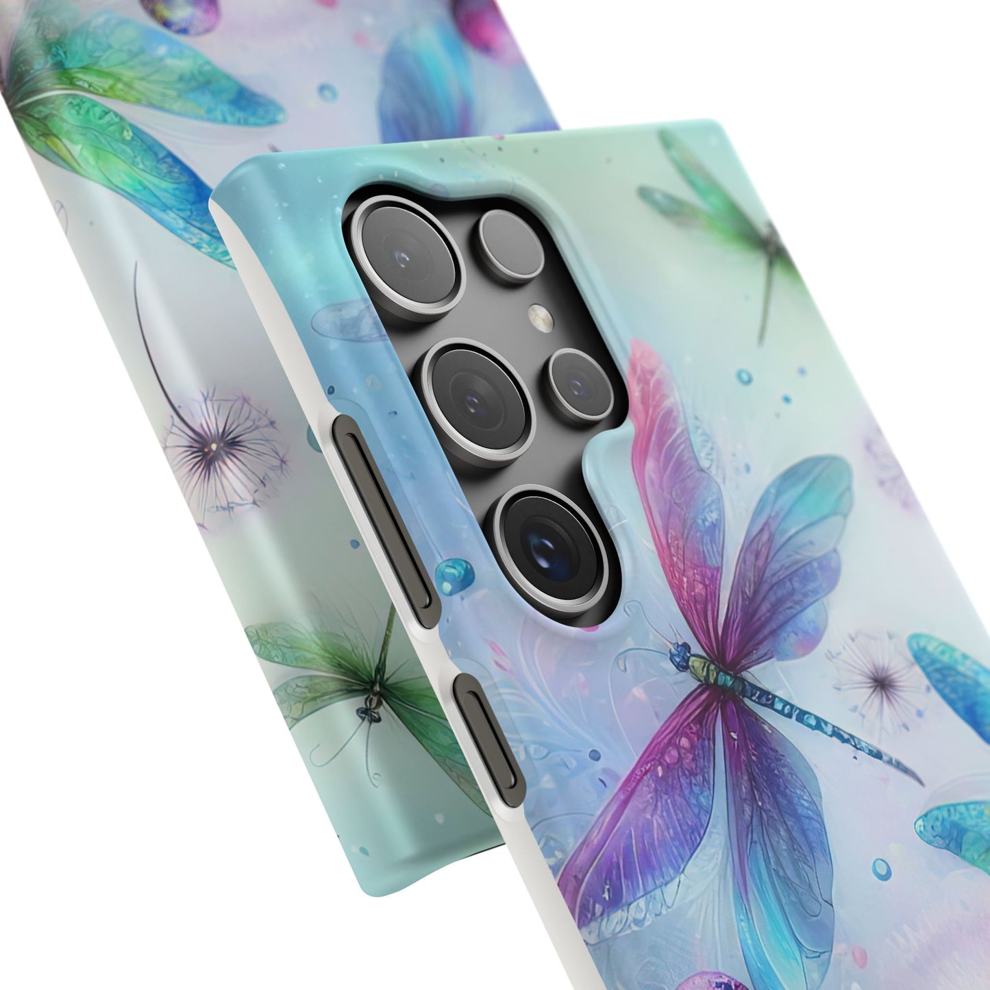 Watercolor Pastel Dragonflies Snap Cases
