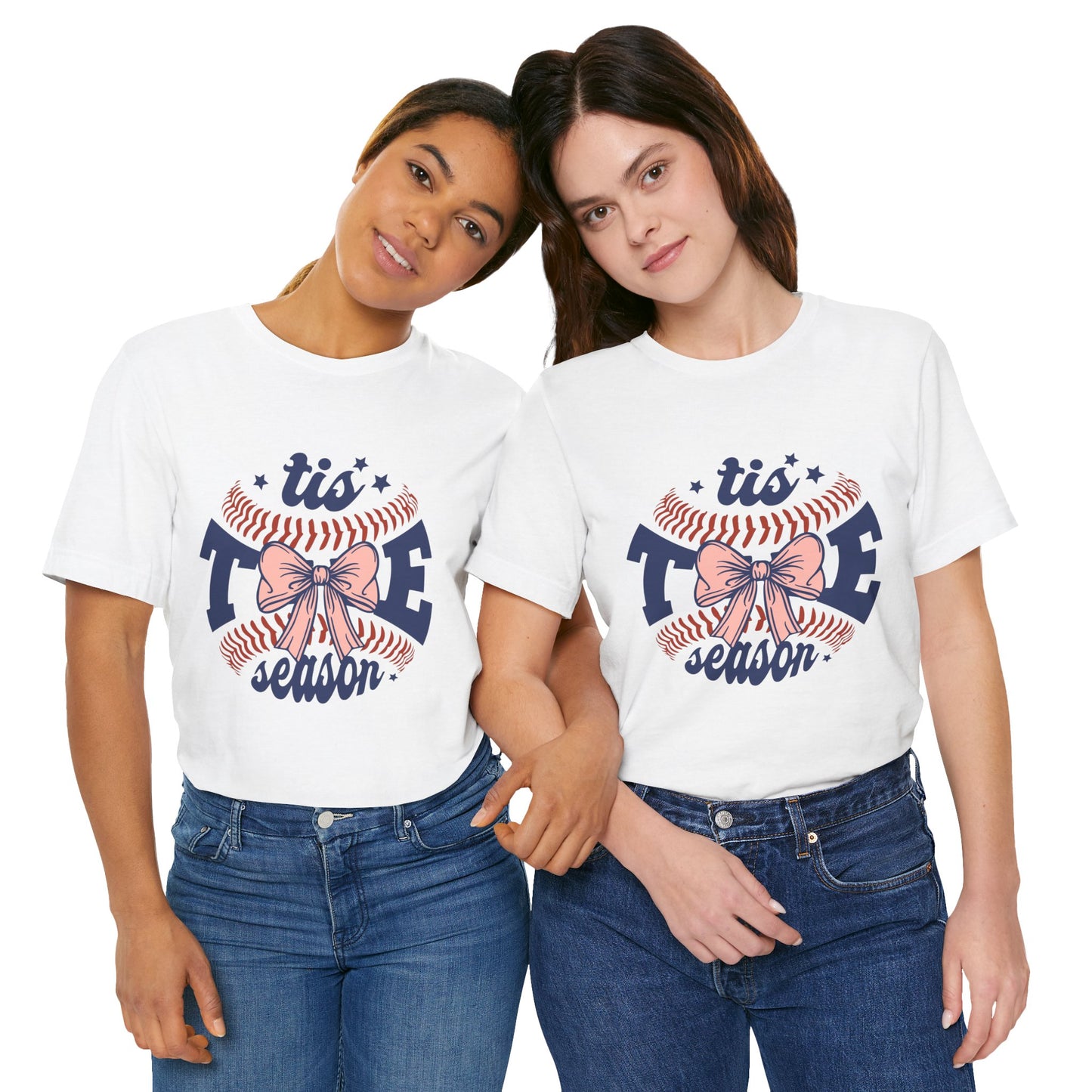 "Tis Tee Season Unisex Jersey Short Sleeve Tee - Perfect for Baseball Lovers"