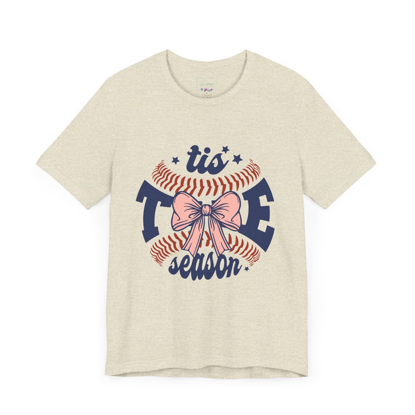 "Tis Tee Season Unisex Jersey Short Sleeve Tee - Perfect for Baseball Lovers"