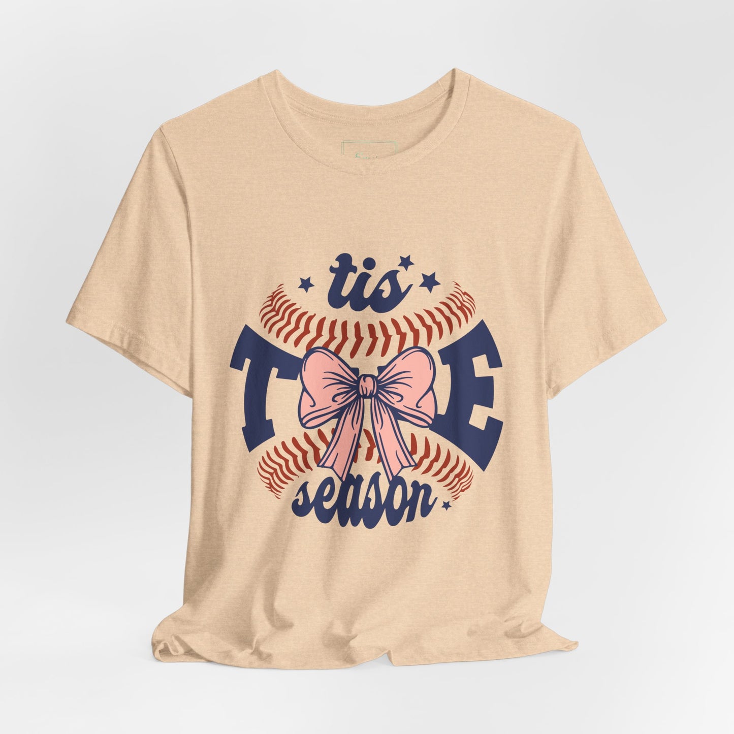 "Tis Tee Season Unisex Jersey Short Sleeve Tee - Perfect for Baseball Lovers"