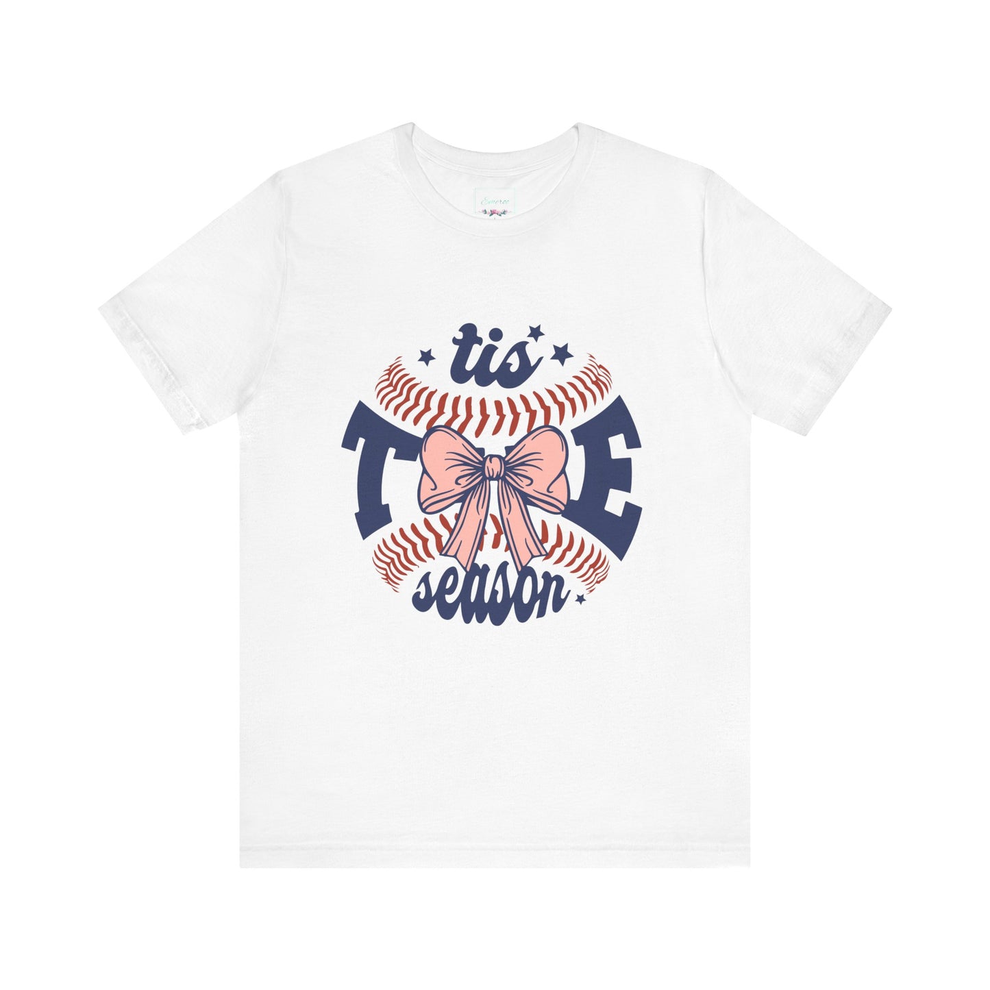 "Tis Tee Season Unisex Jersey Short Sleeve Tee - Perfect for Baseball Lovers"