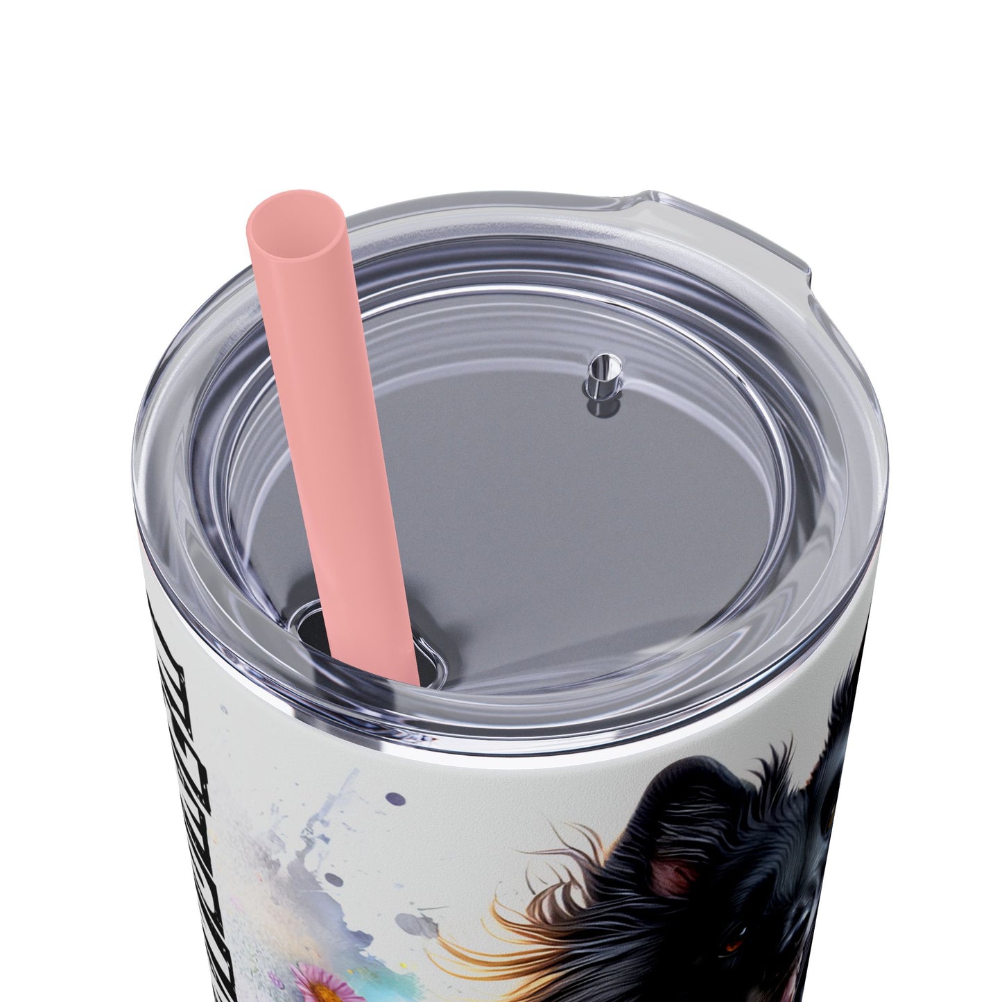 Belgian Tervuren Skinny Tumbler with Straw, 20oz