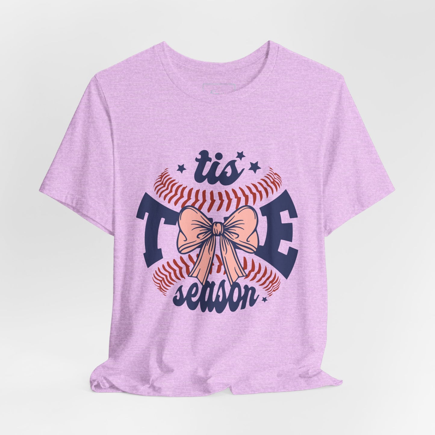 "Tis Tee Season Unisex Jersey Short Sleeve Tee - Perfect for Baseball Lovers"