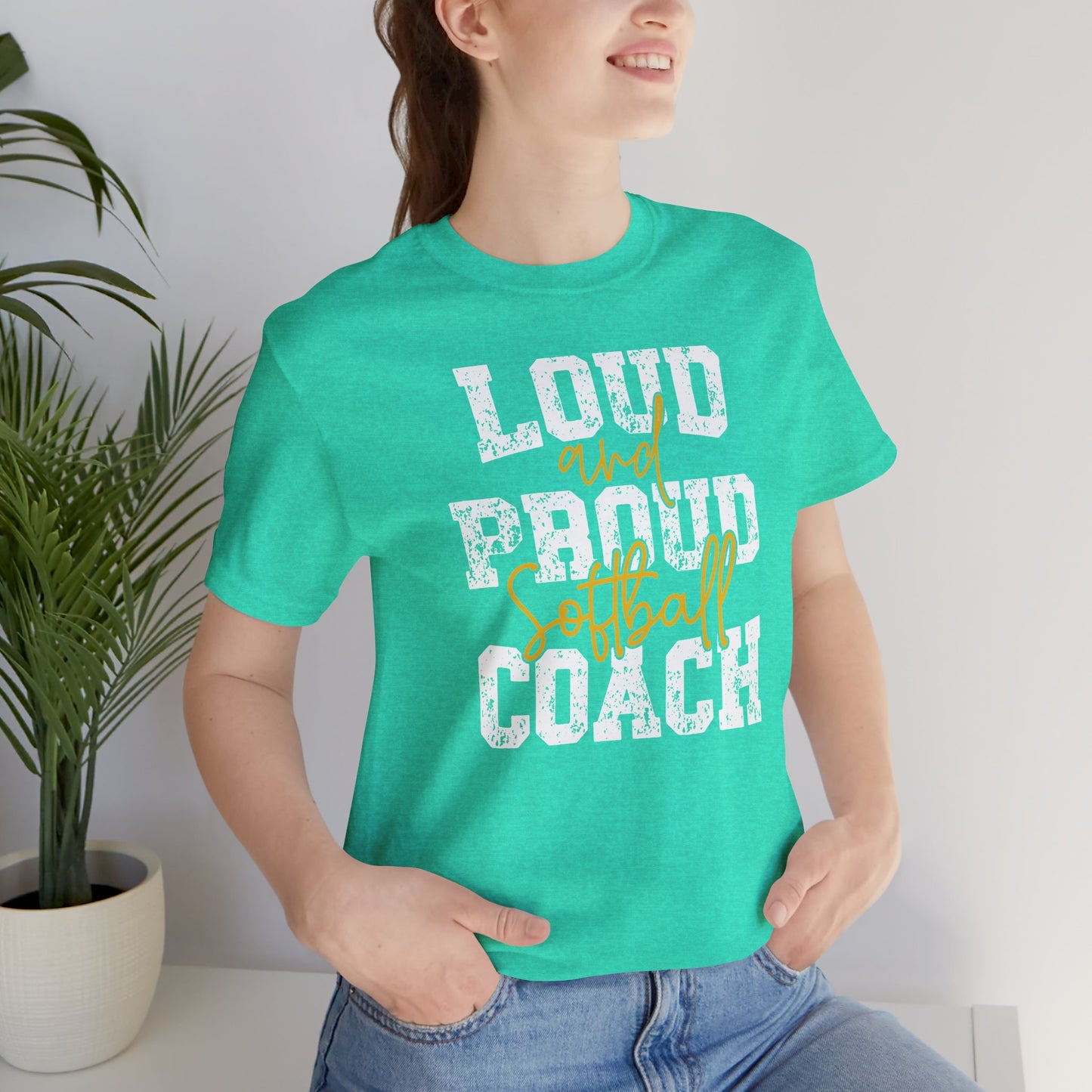 Loud and Proud Softball Coach T Shirt (1)
