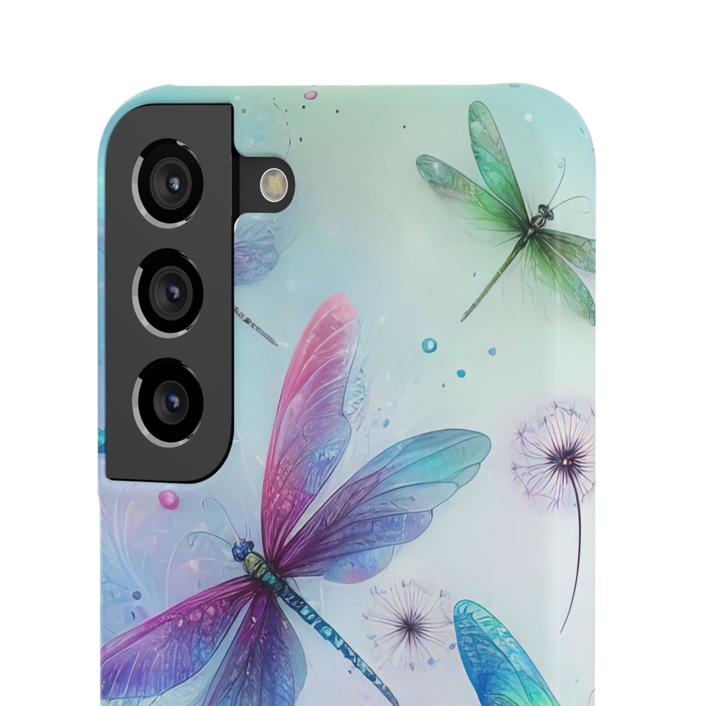 Watercolor Pastel Dragonflies Snap Cases