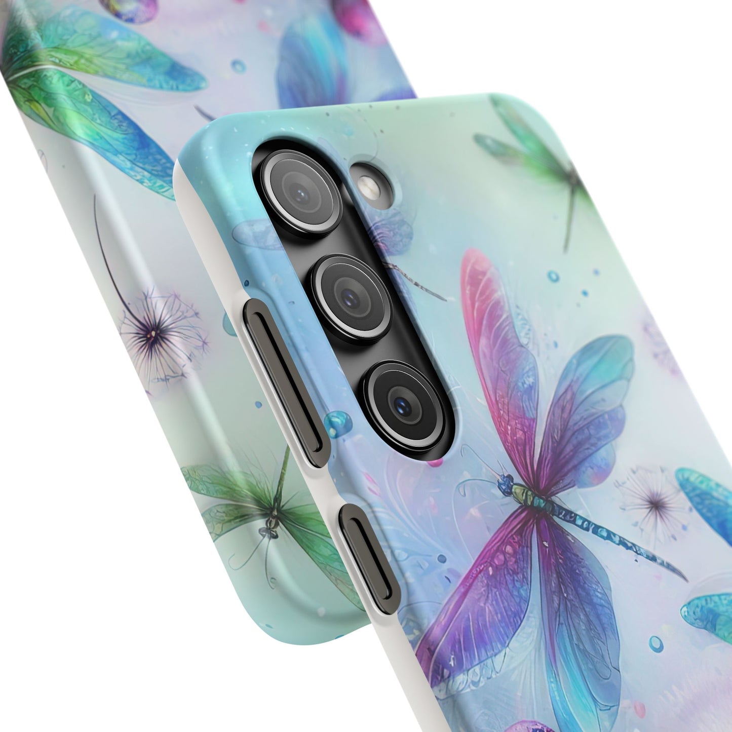 Watercolor Pastel Dragonflies Snap Cases