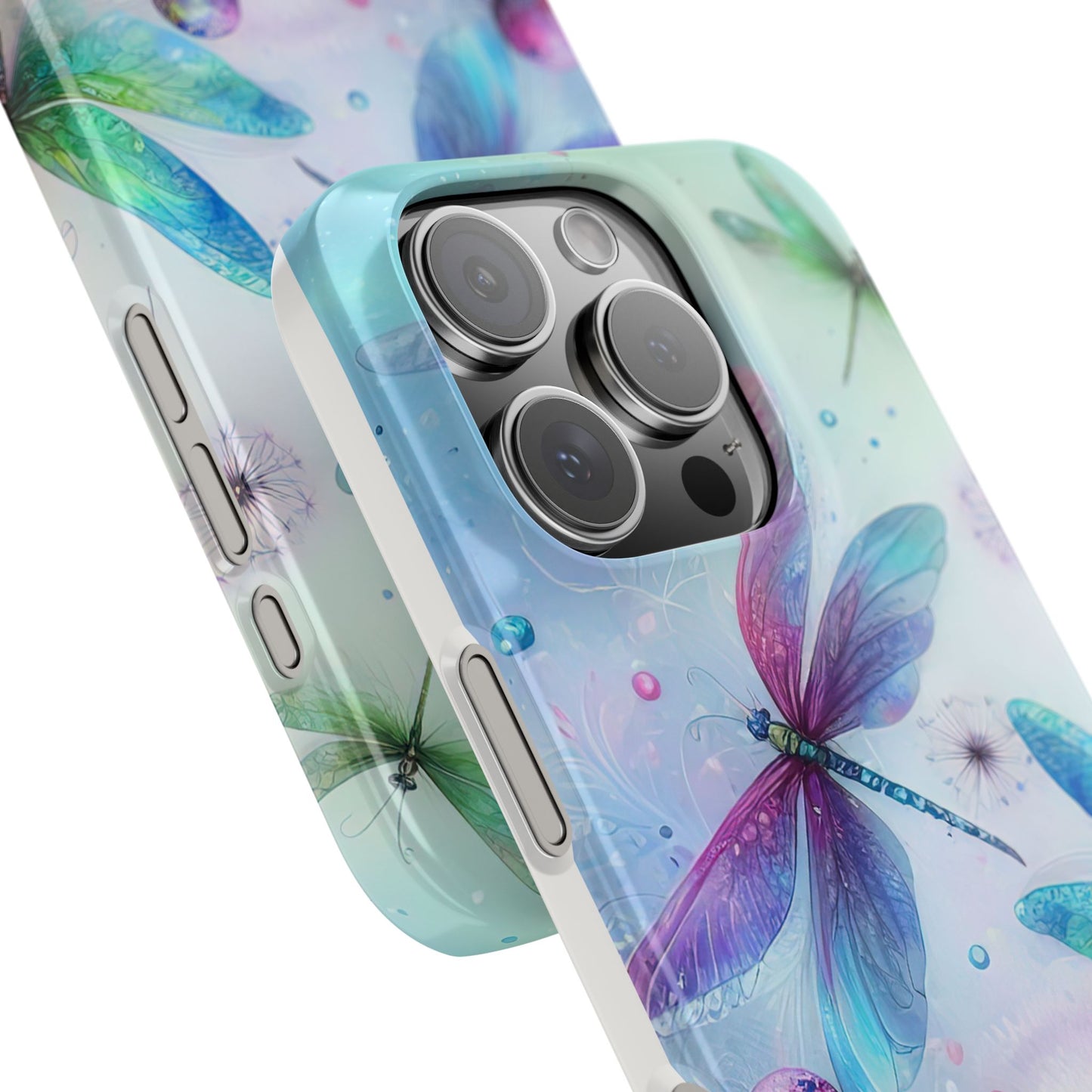 Watercolor Pastel Dragonflies Snap Cases