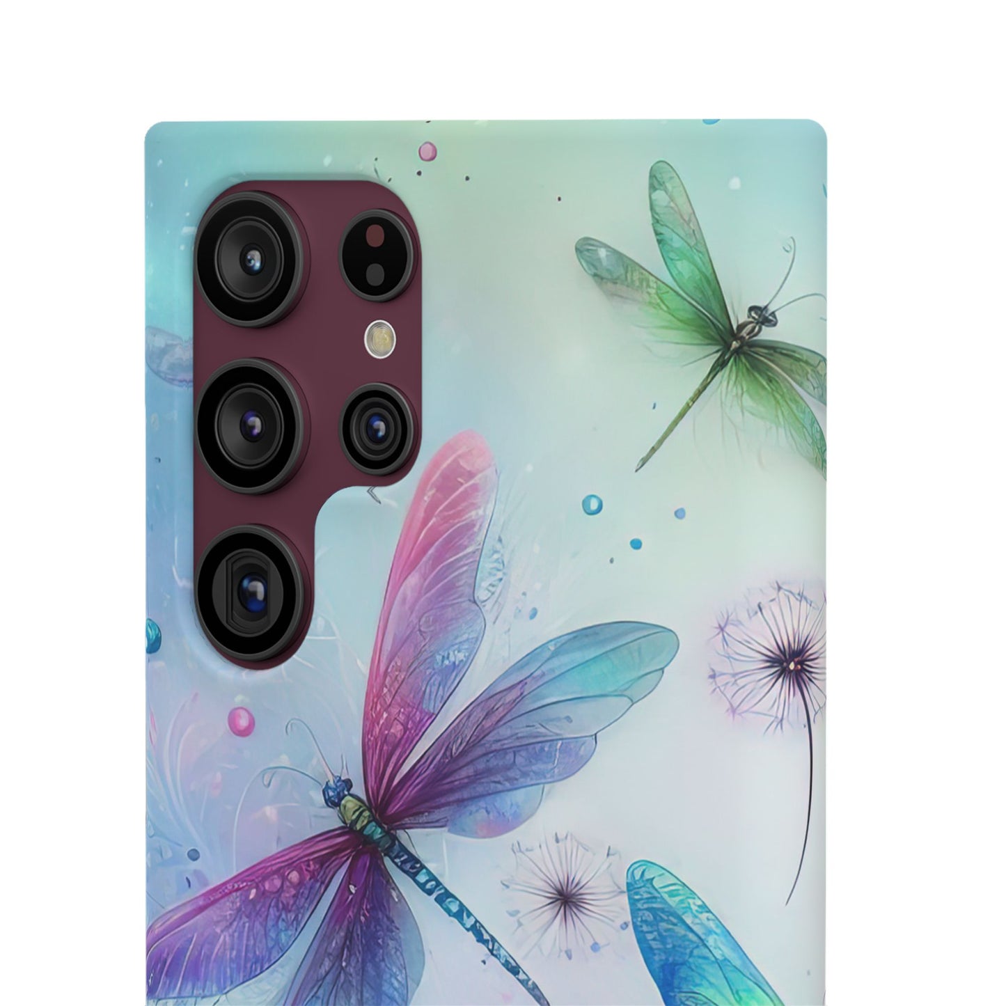 Watercolor Pastel Dragonflies Snap Cases