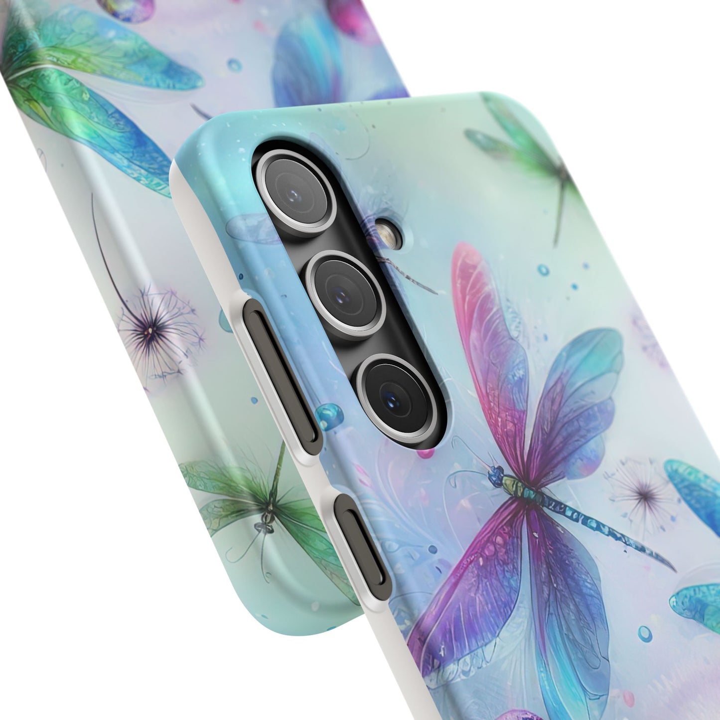 Watercolor Pastel Dragonflies Snap Cases