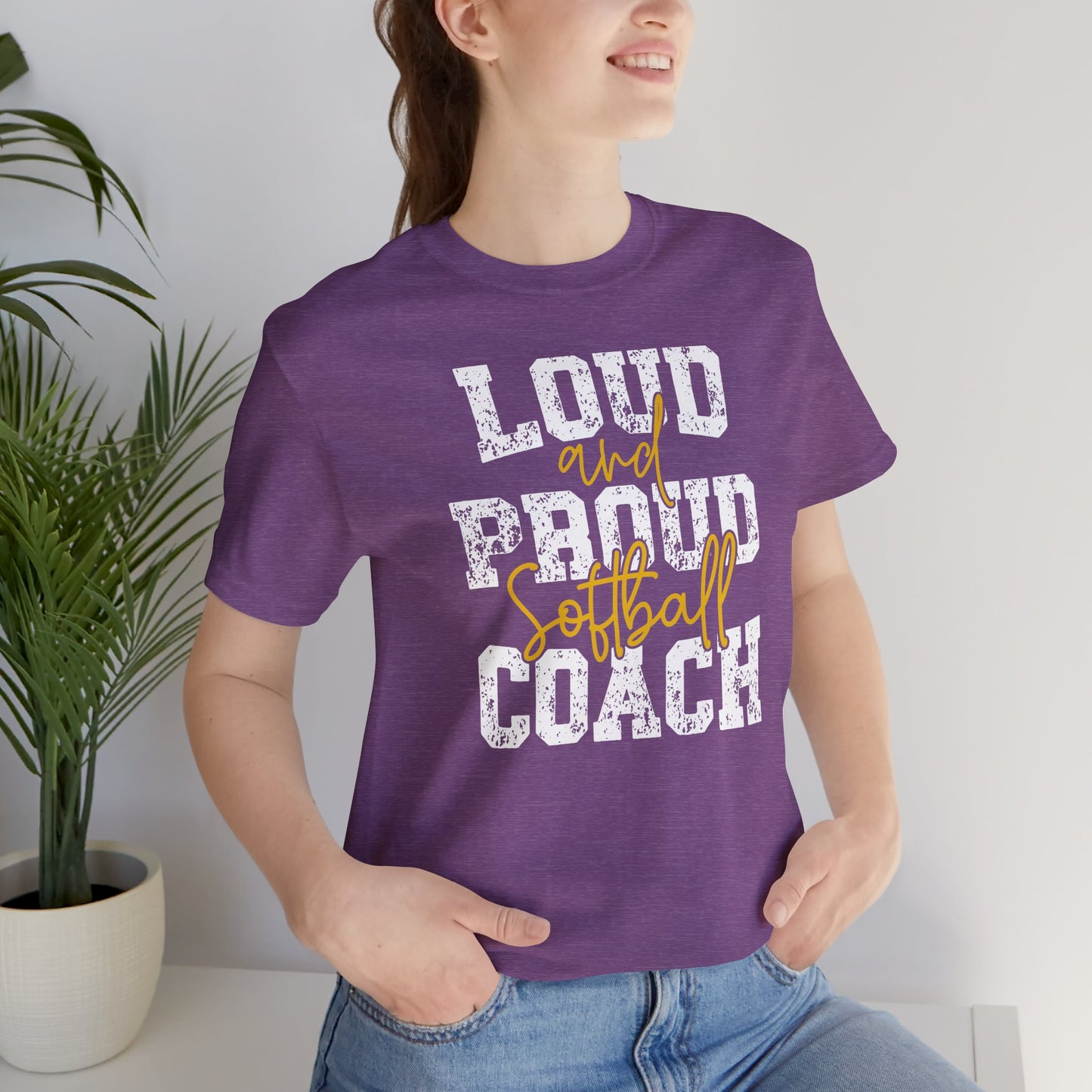 Loud and Proud Softball Coach T Shirt (1)