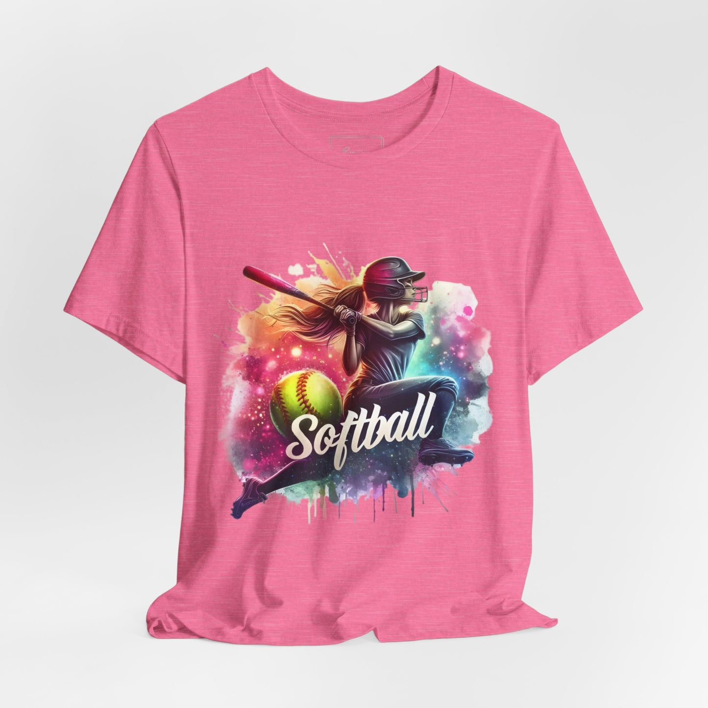 Paint splashed softball swing Jersey Tee