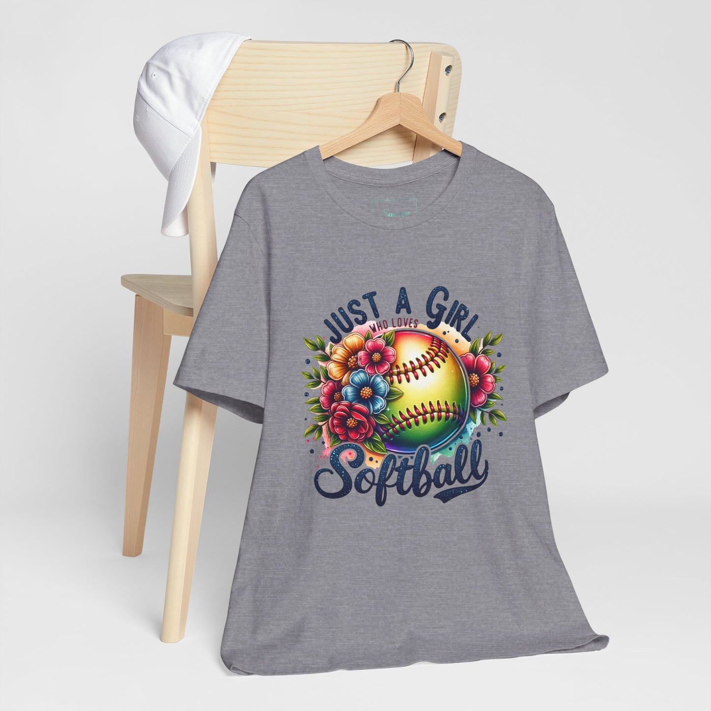Just a girl who loves softball t-shirt