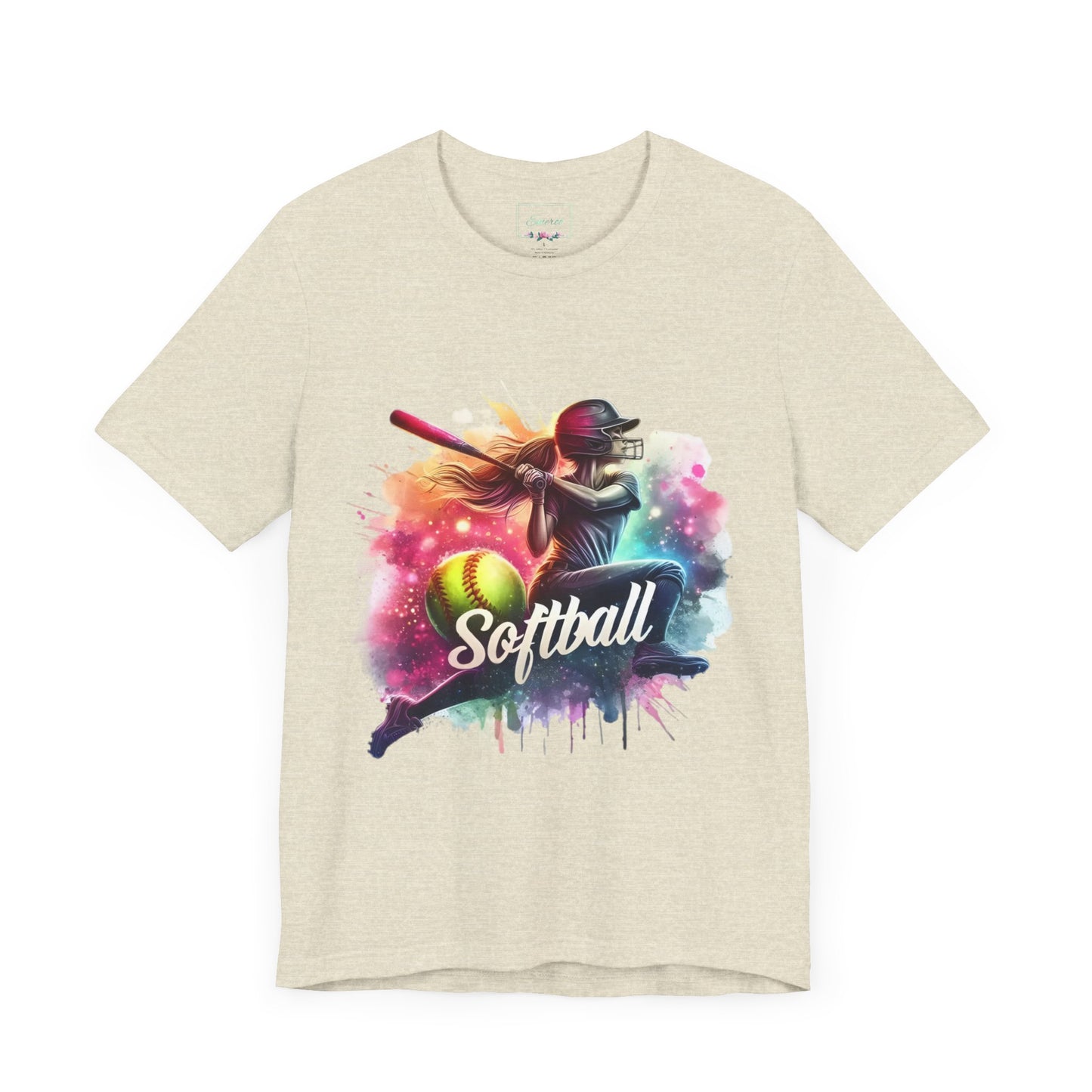 Paint splashed softball swing Jersey Tee